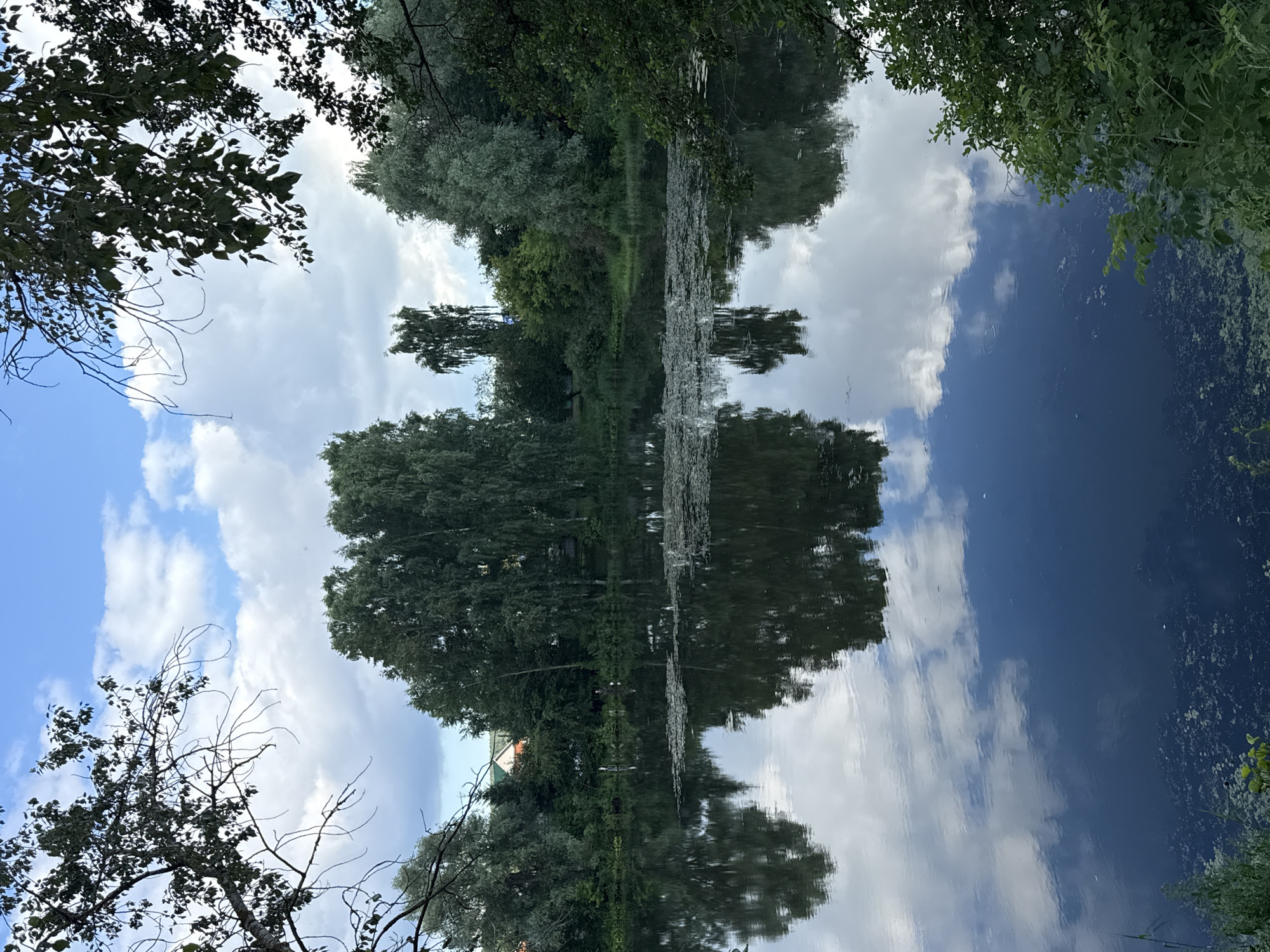 Lazy lakeside afternoon on a deck in Chaikovsky, Russia