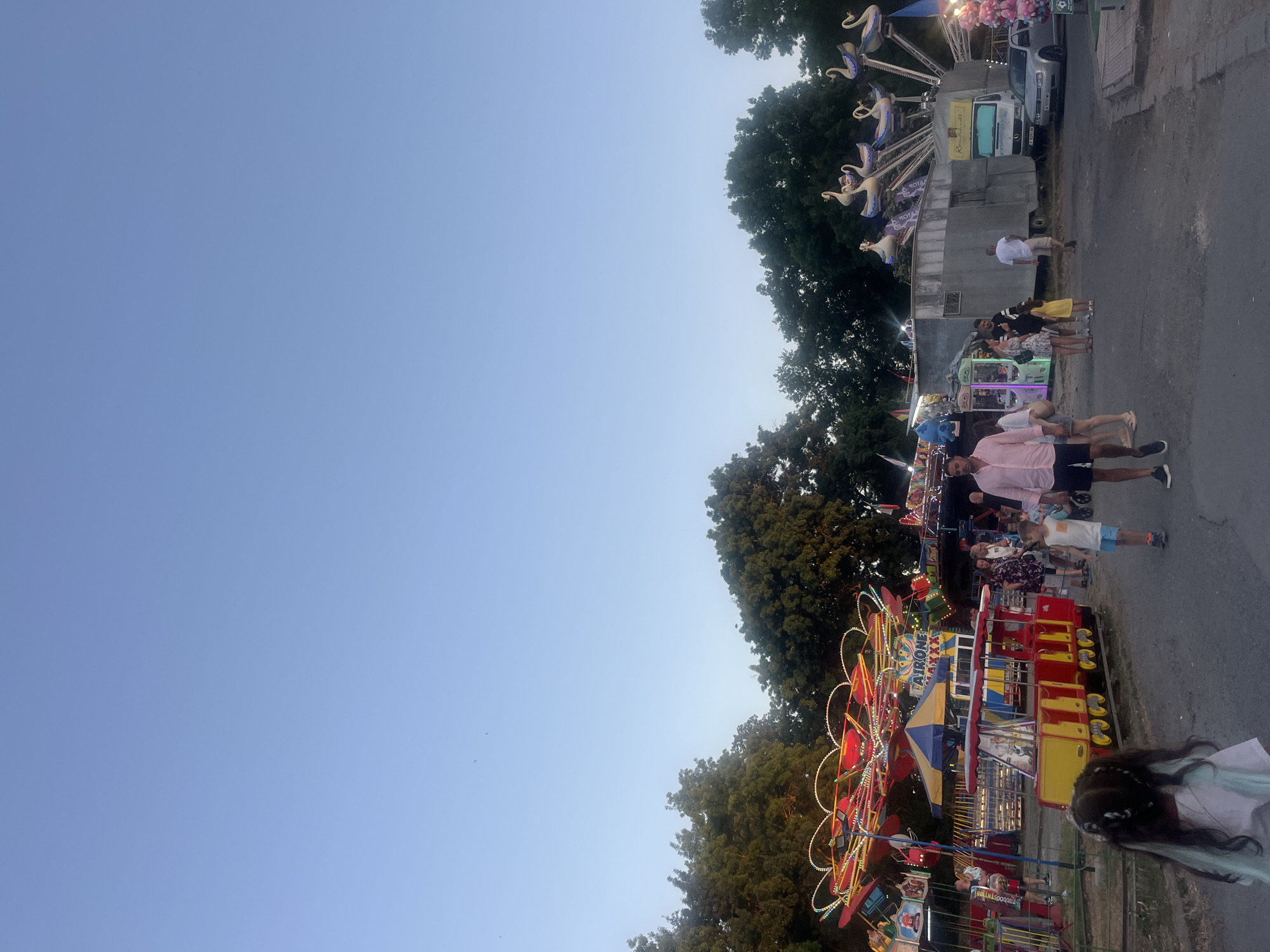 Summer fairground scene at a Kiten, Bulgaria amusement park