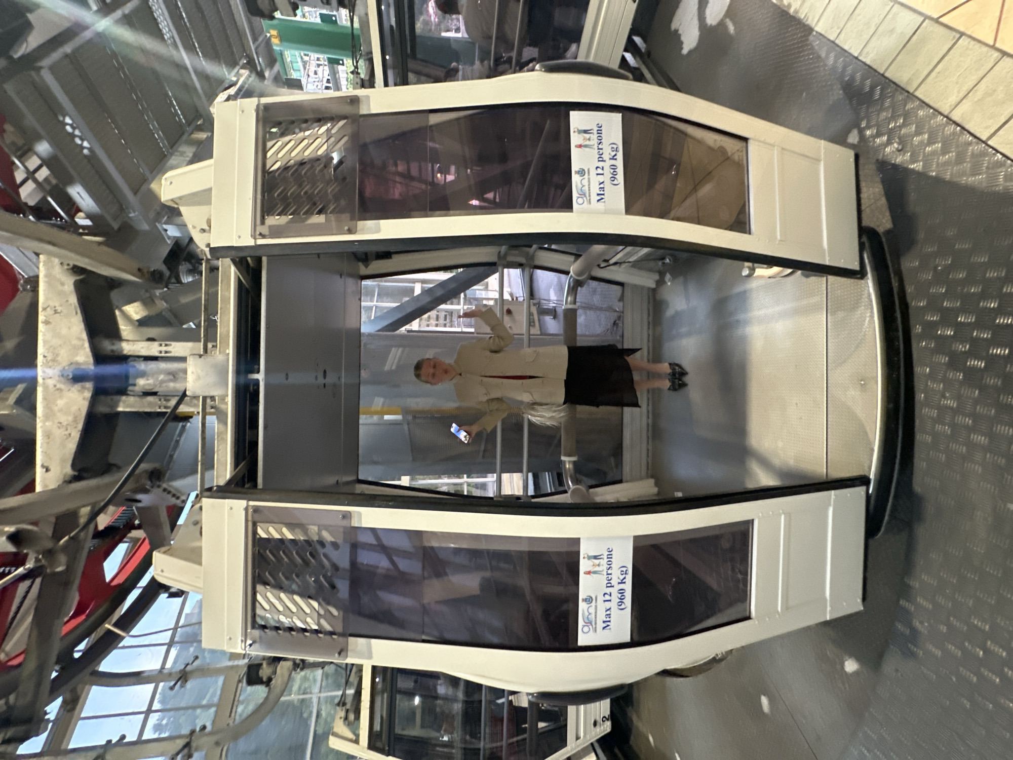 Cable car passengers observed at Taormina station