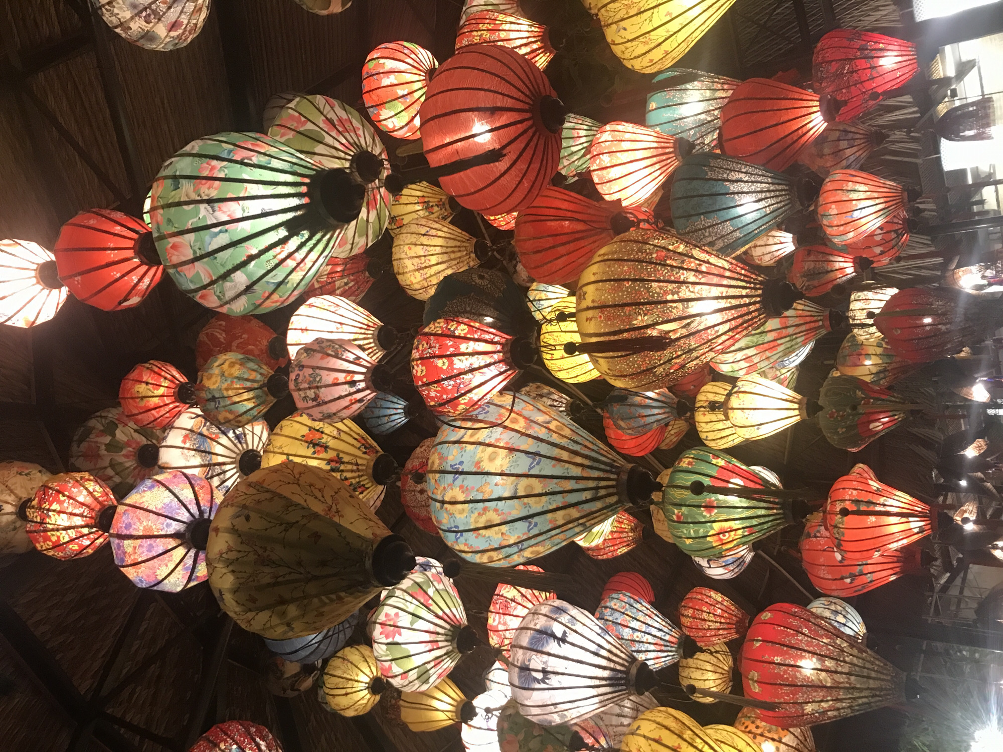 Colorful lantern display captured in Nha Trang
