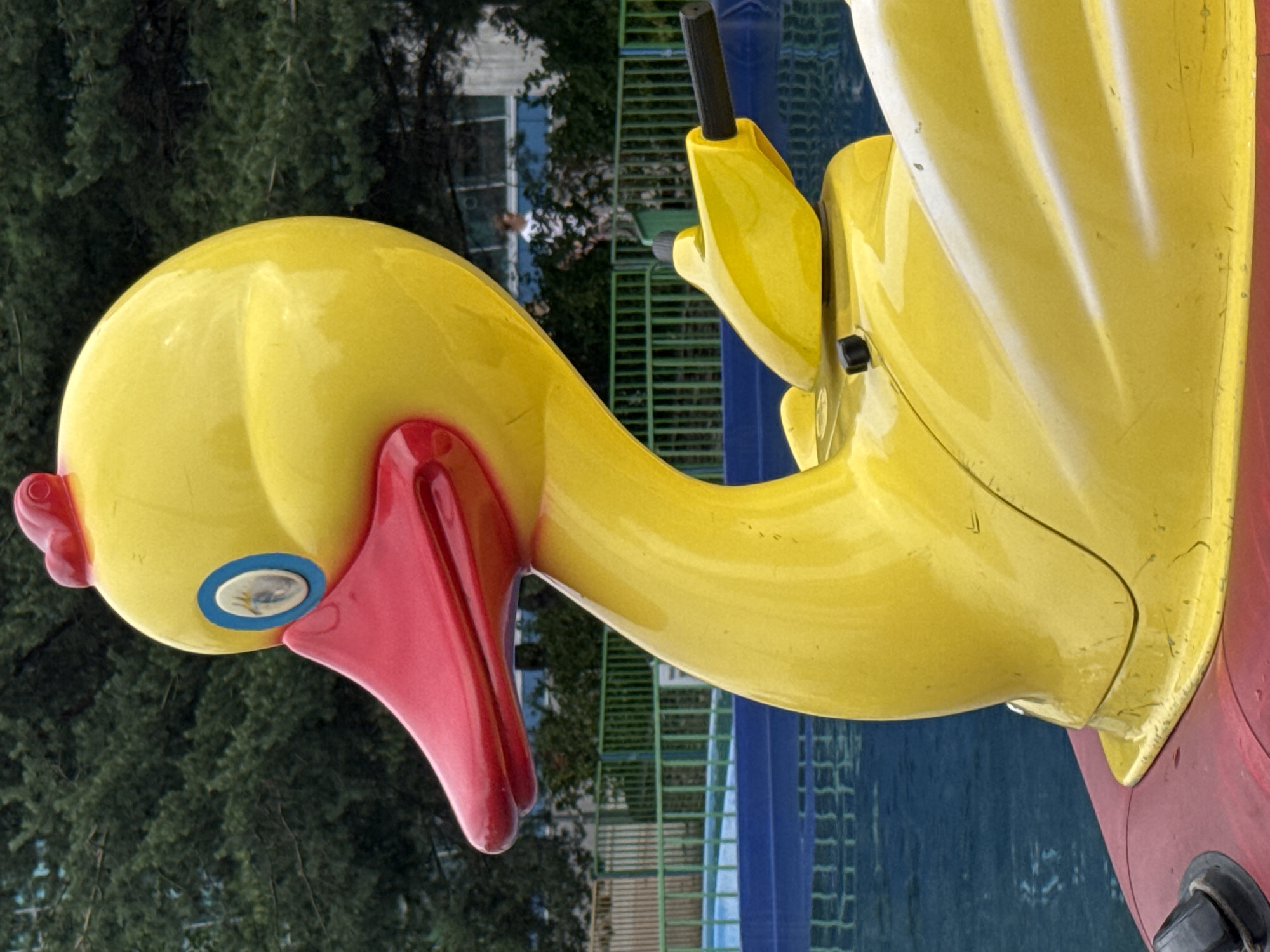 Colorful rides and carousel fun at a Saint Petersburg park