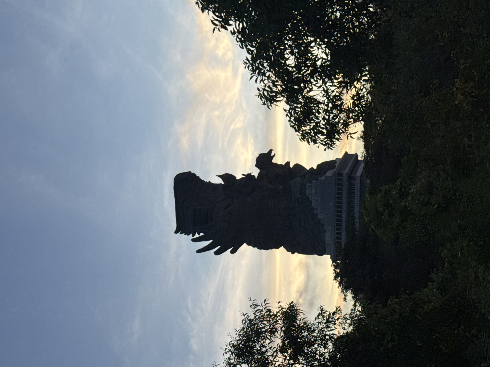 Monument photographed at twilight in Kuta Selatan, Indonesia