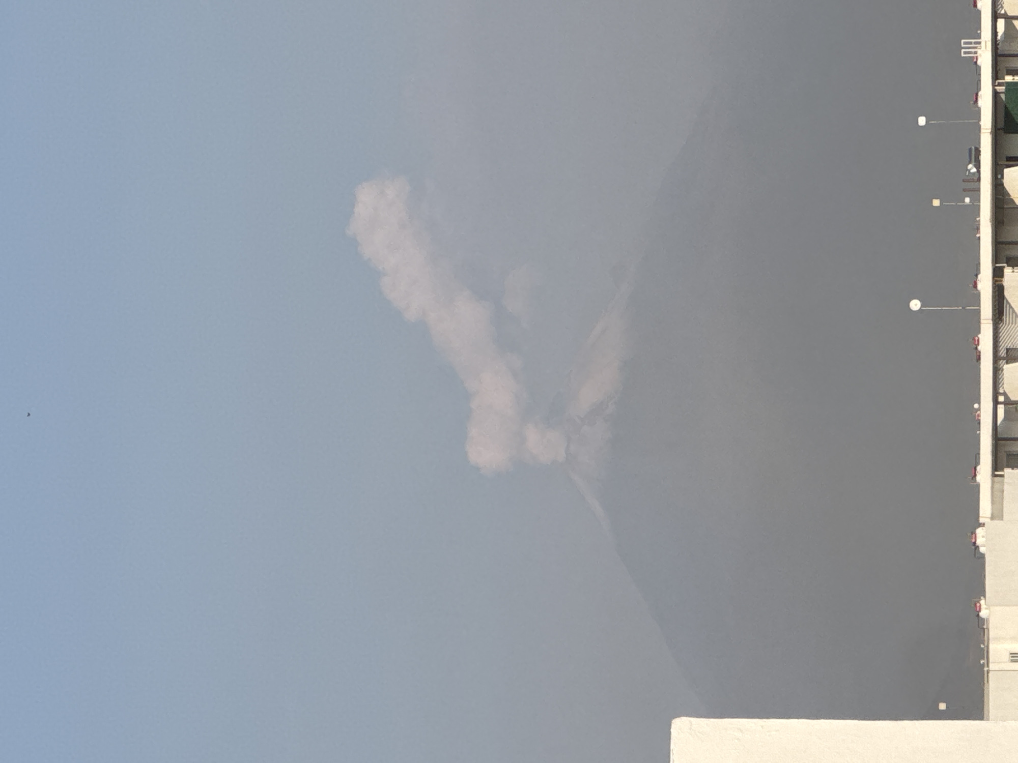 Smoke plume observed in San Francisco Ocotlán, Mexico