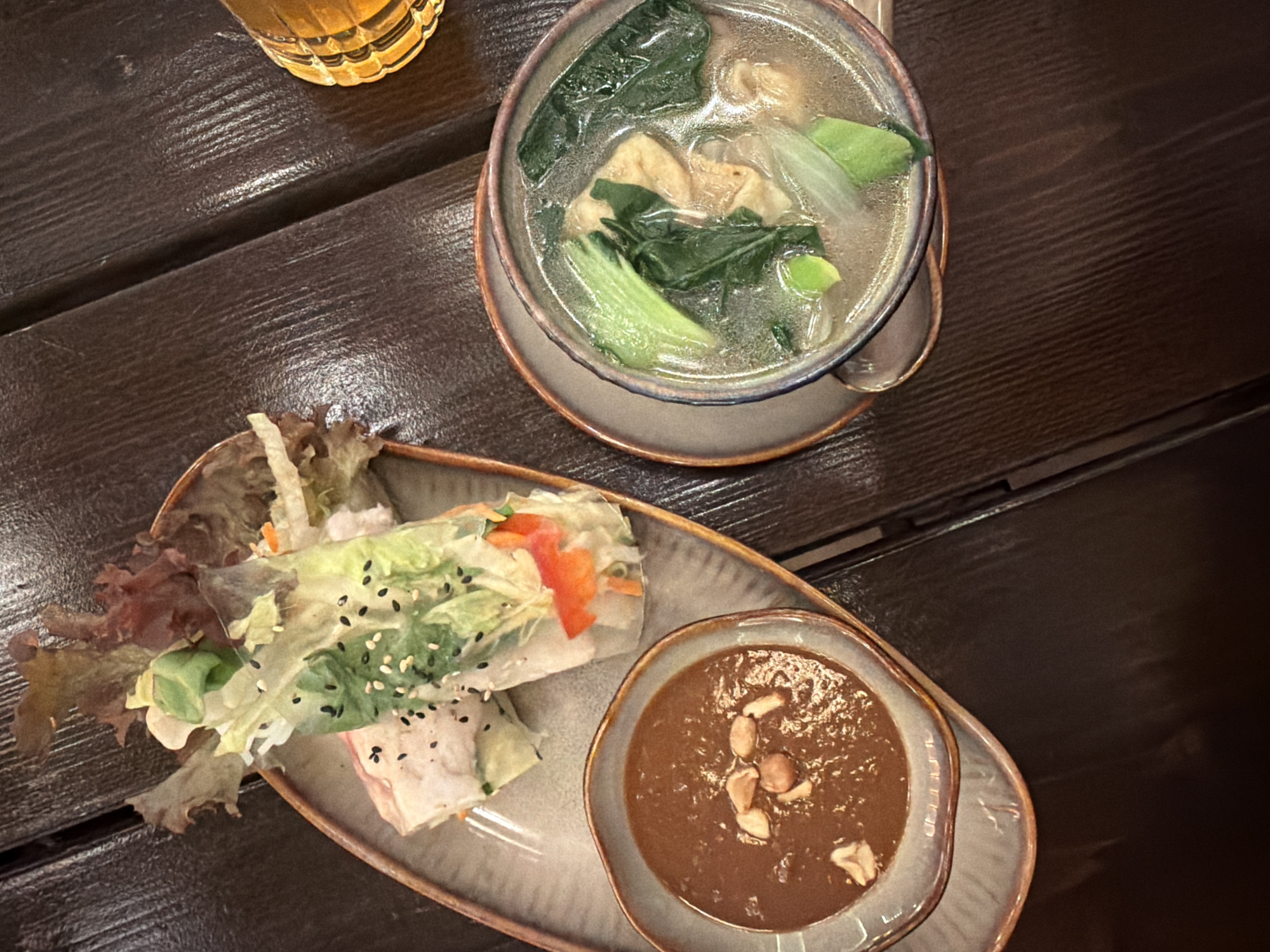 Visitor documents restaurant meal and historic bridge tour in Bad Kreuznach