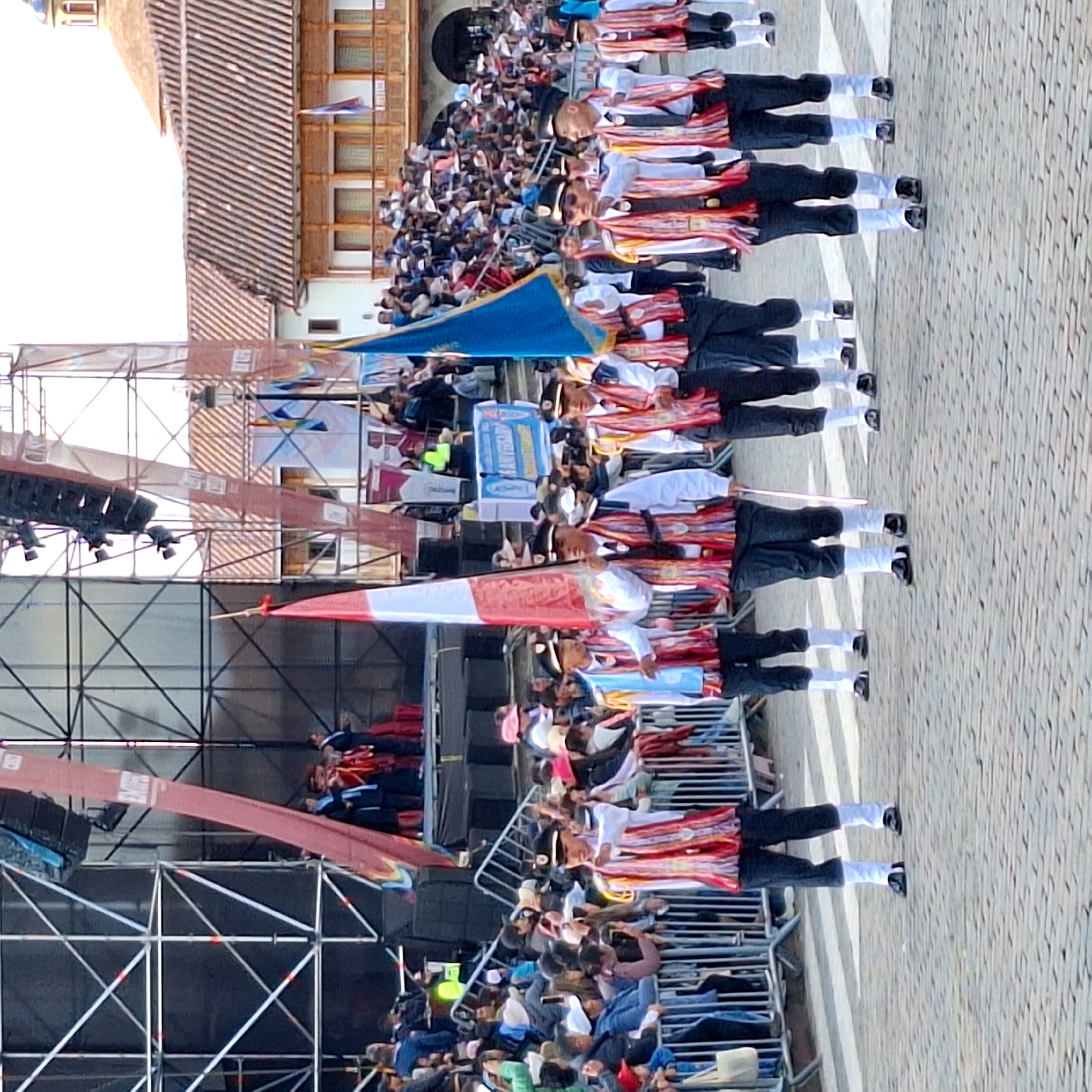 Parade and procession fill Cusco's Plaza de Armas
