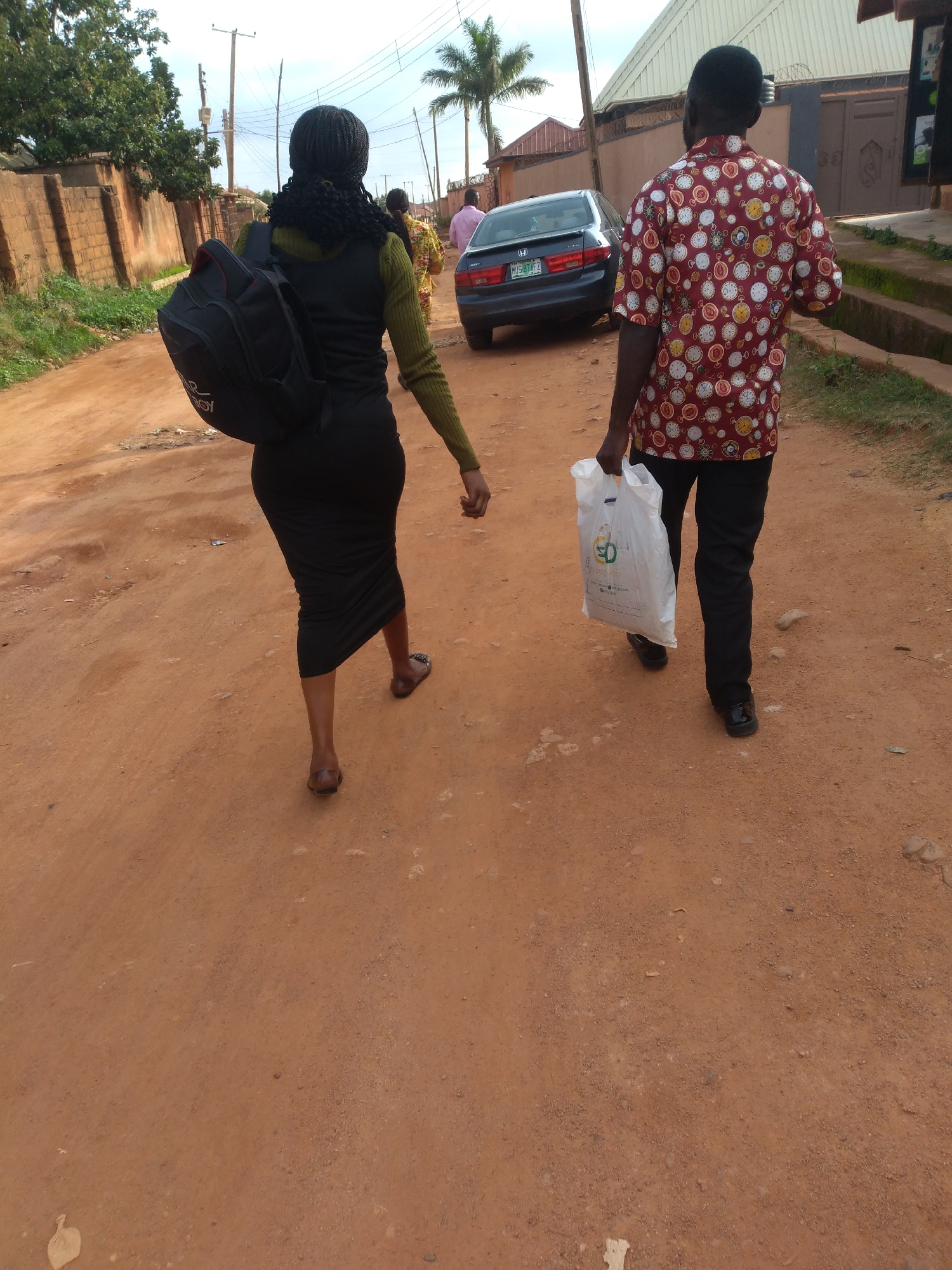 Pedestrians observed on dirt roads in Jos, Barakin Akawo