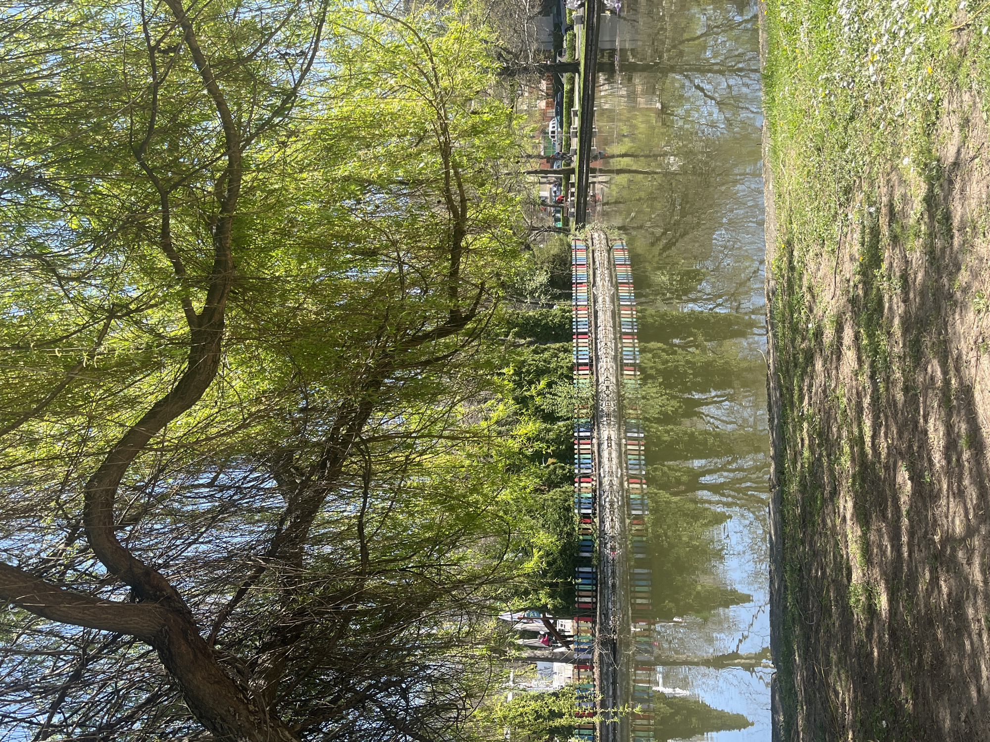 Morning scenes captured along Montana Bulgaria canal and parkland