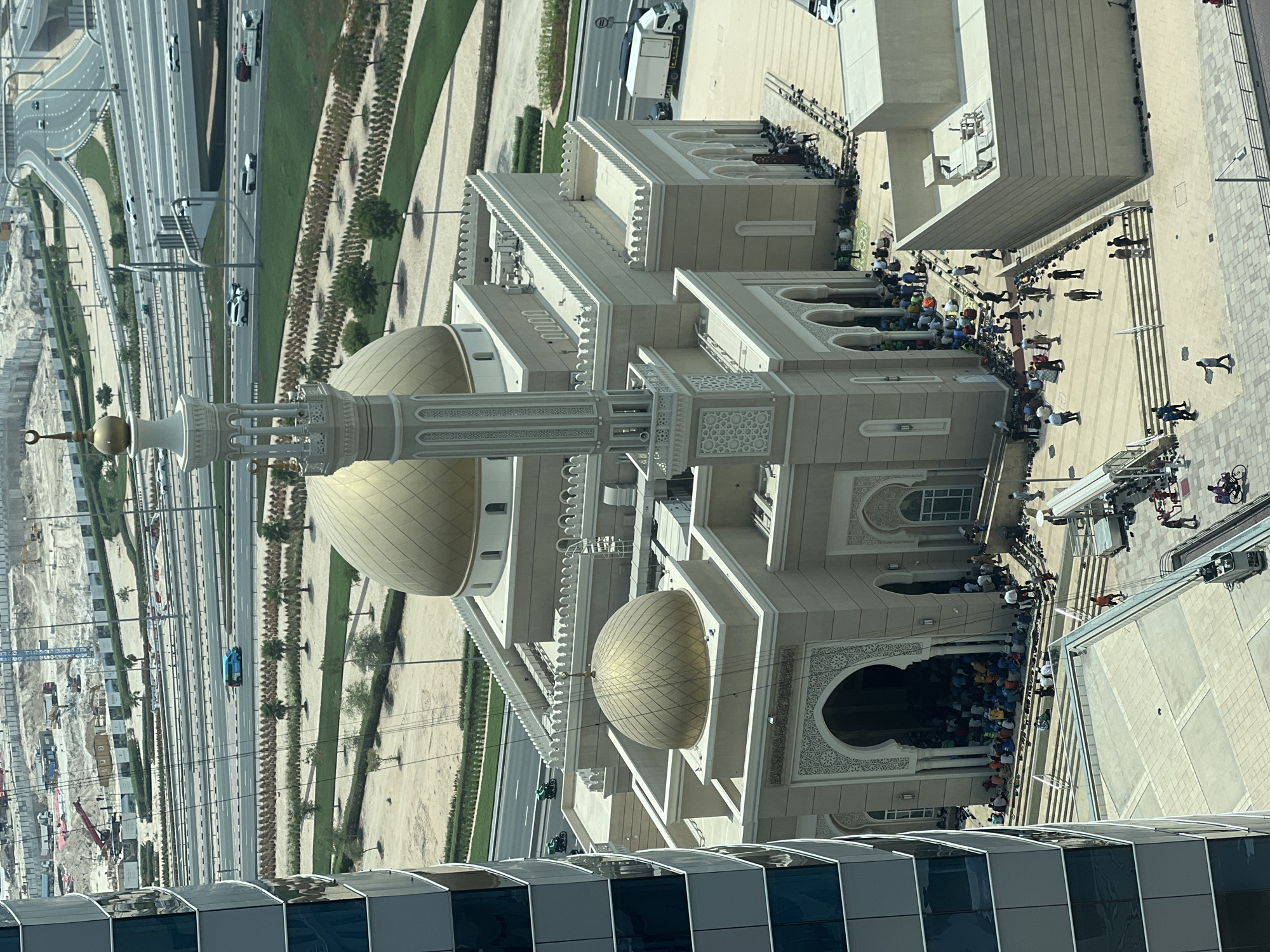 Friday prayers at a JVC mosque in Dubai