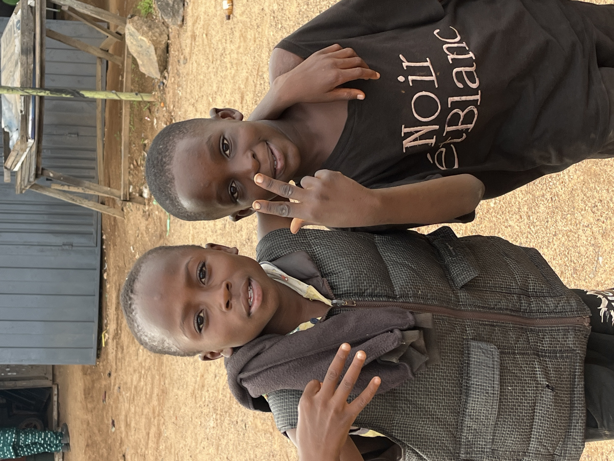 Afternoon scenes with kids and a loaded motorcycle in Jos, Nigeria