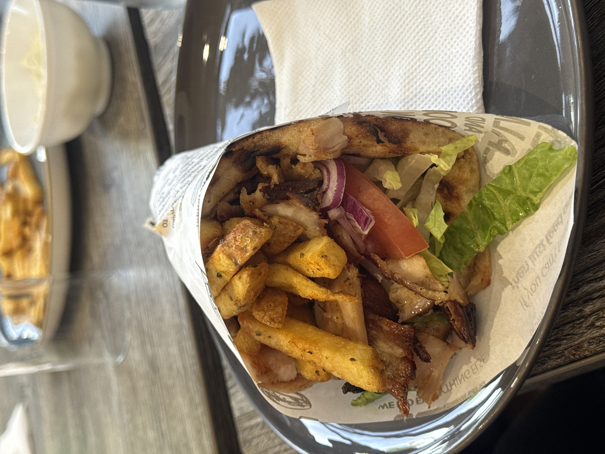 Diner captures Greek wrap meal at Rushmoor restaurant