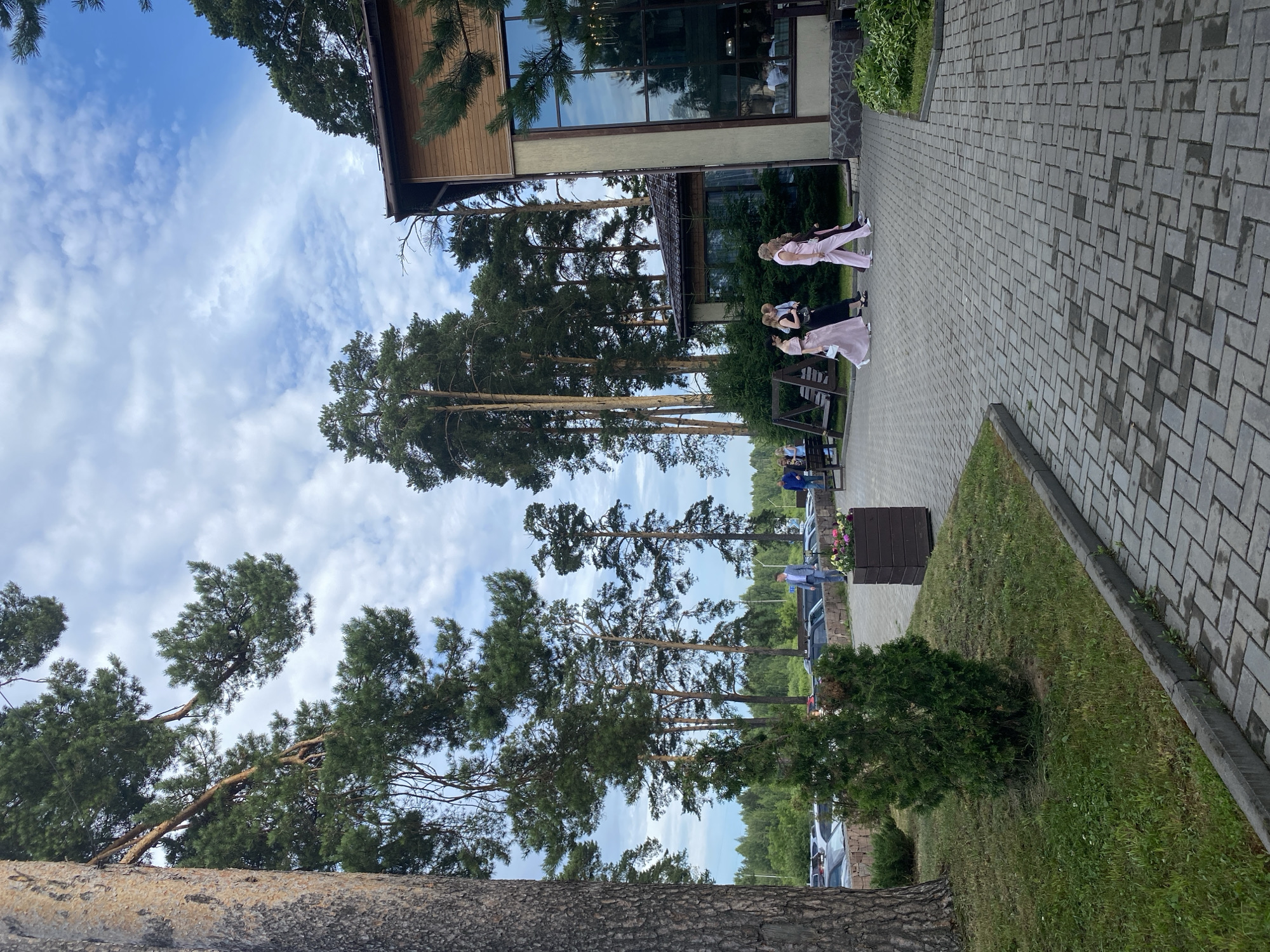 Afternoon activity outside a venue in Votkinsk, Russia