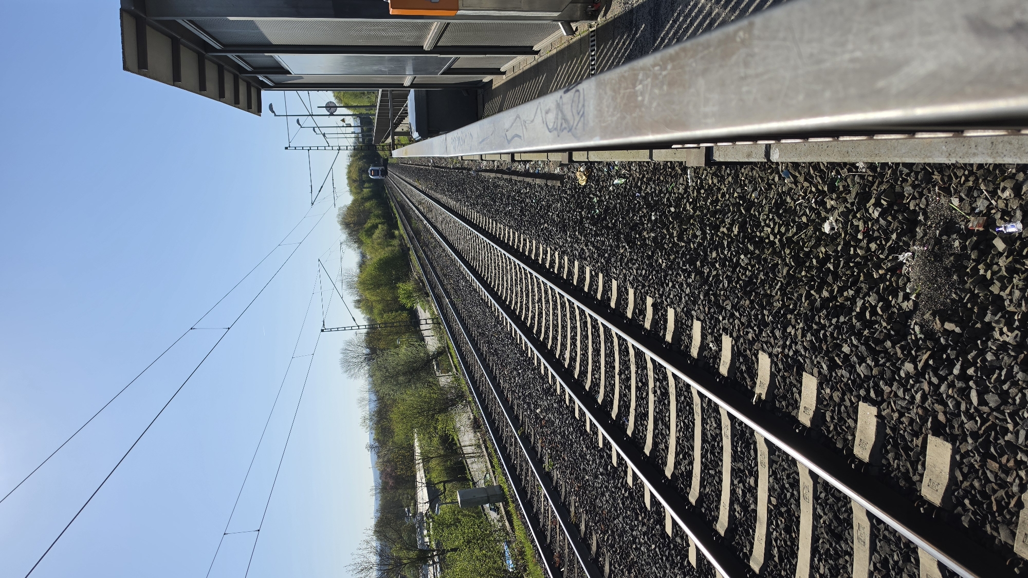 Morning snapshots document trains, child, travel, basketball hoop