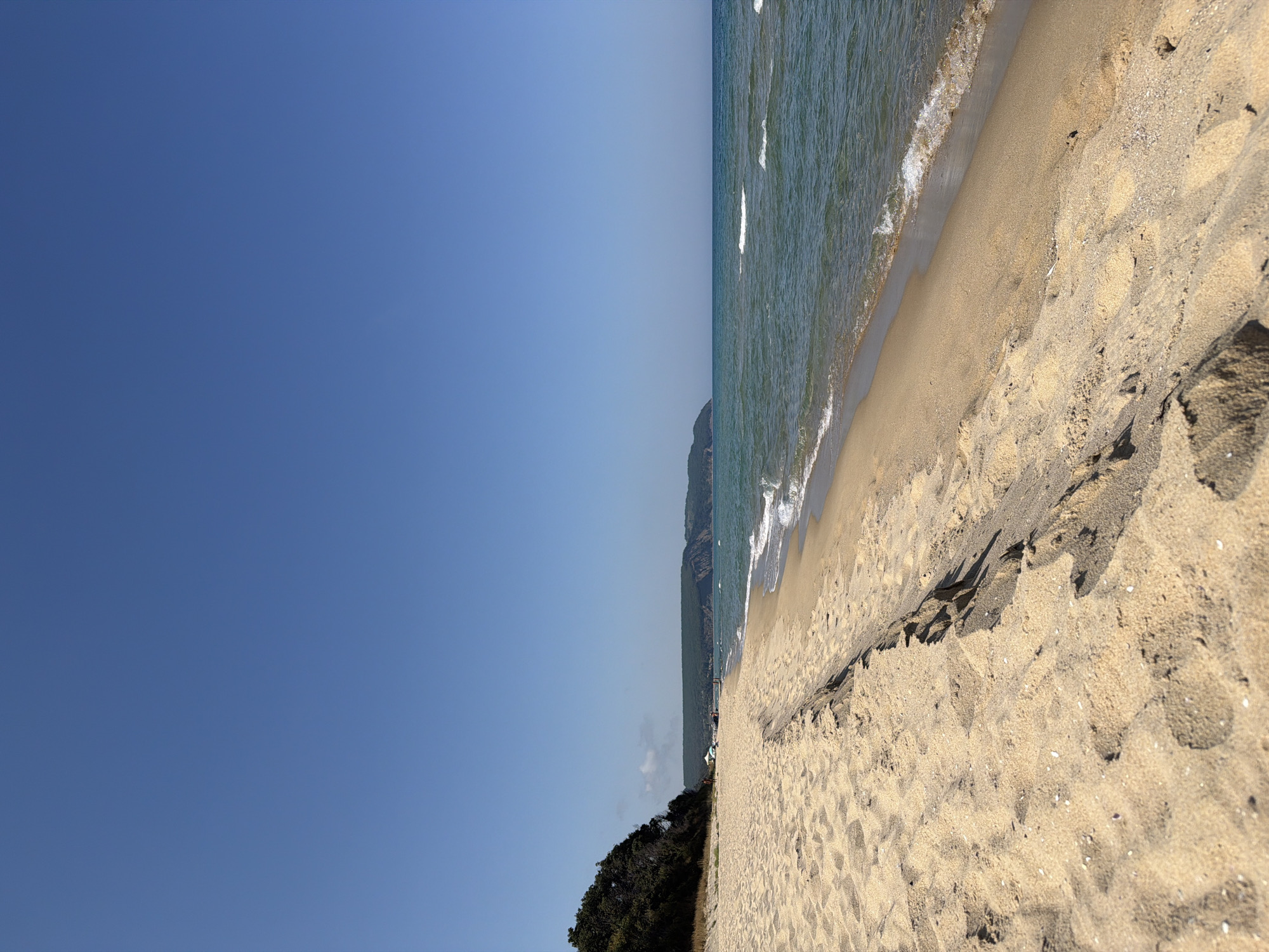 Sunny day on Obzor's Black Sea beach, Bulgaria