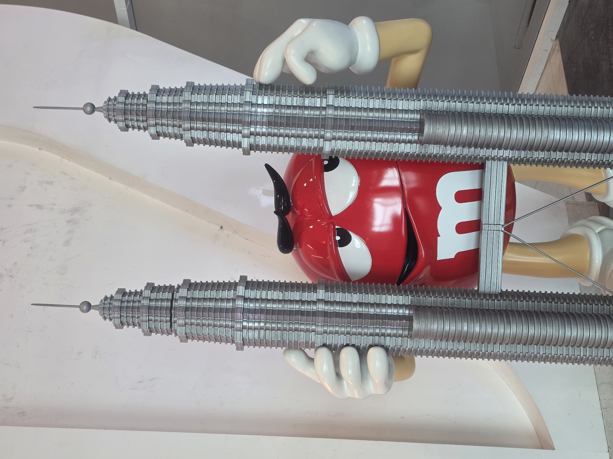 Airport scenes and M&M display captured in Sepang