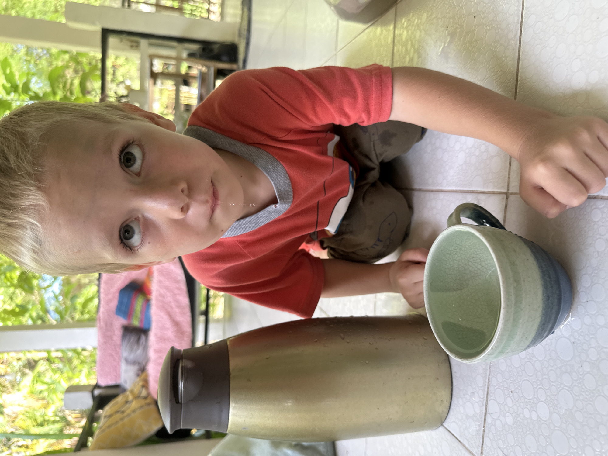 Child observed on floor in Thai village