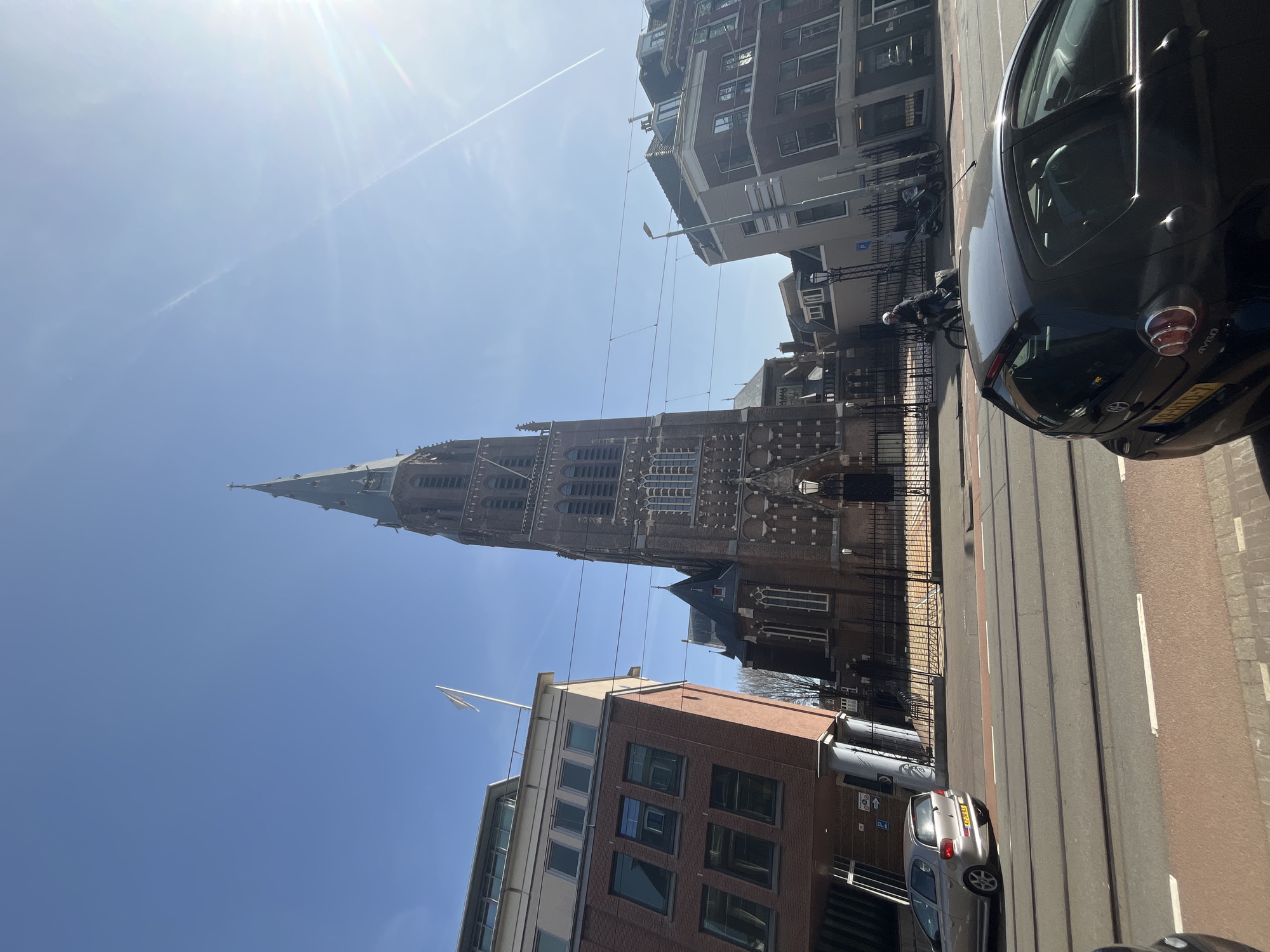 Neo-Gothic St. Willibrord Church viewed in The Hague