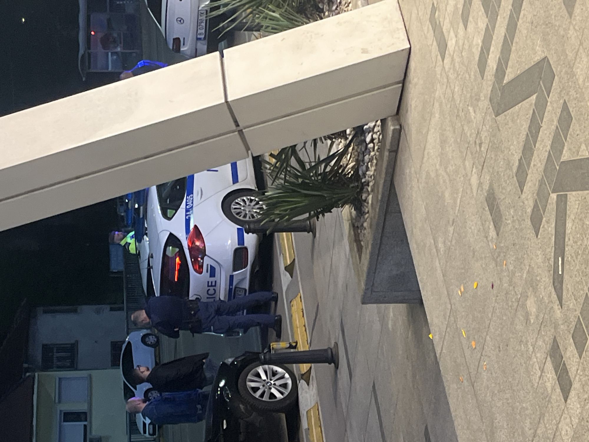 Police presence observed near Sofia hotel late Saturday night