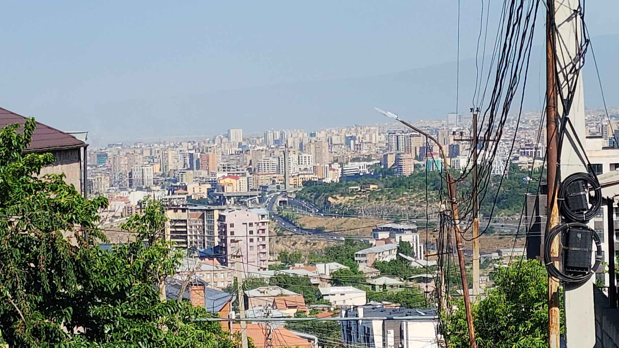 Park paths, fountains, and city streets in Yerevan