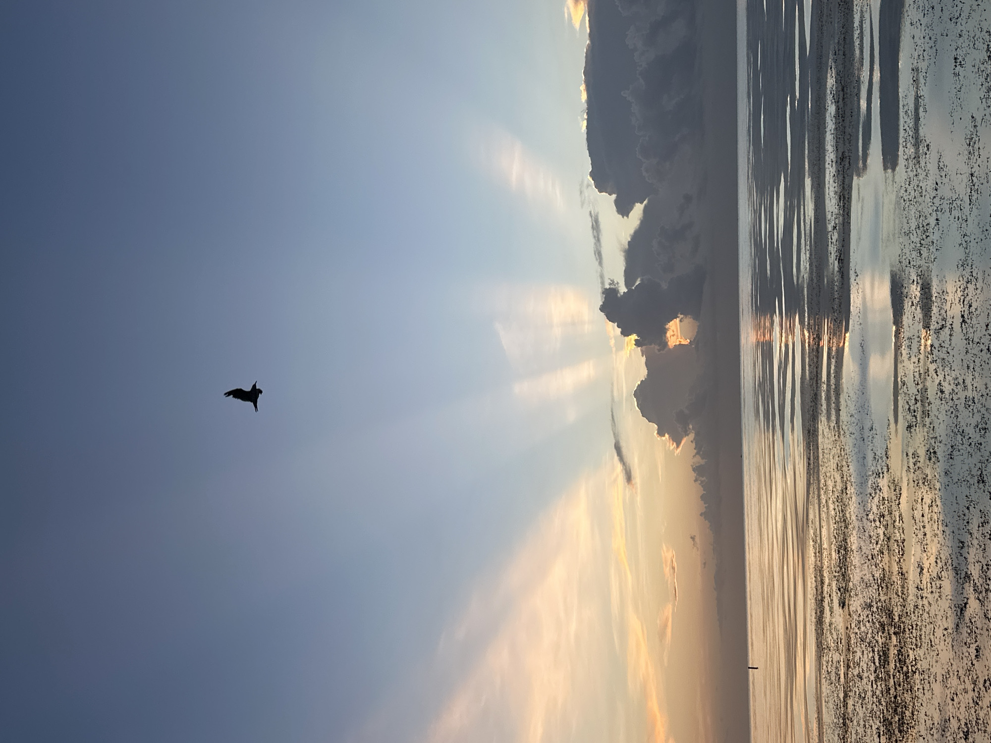 Quiet sky and shore scenes at Sunny Isles Beach