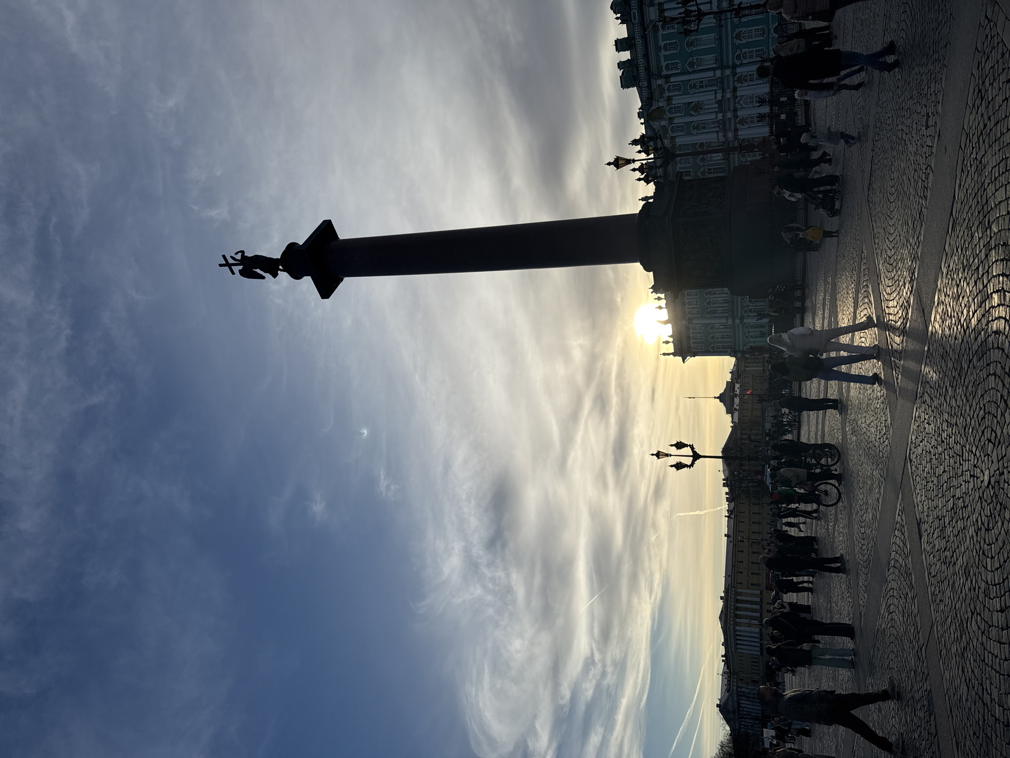 Victory Day preparations observed across central Saint Petersburg