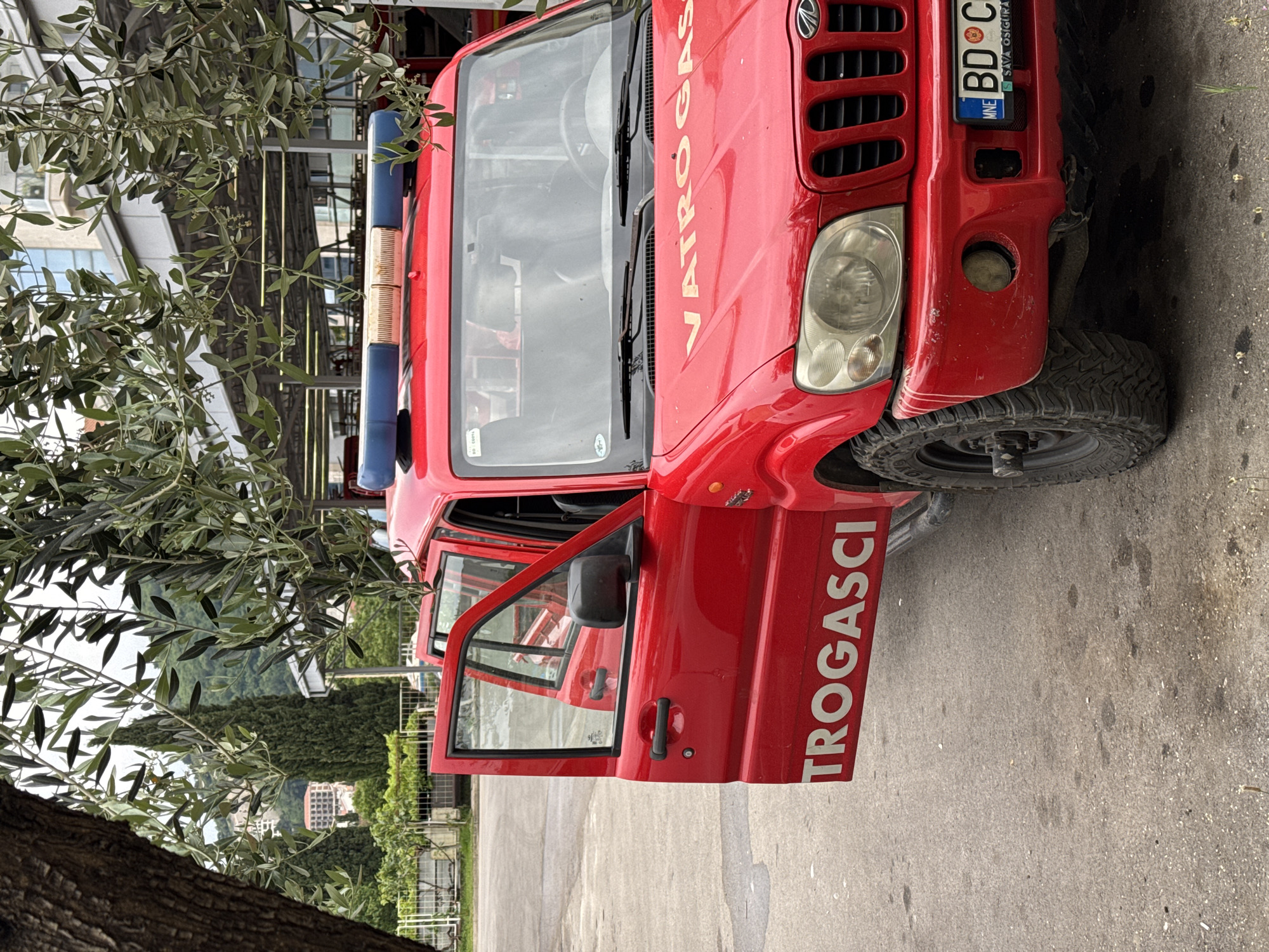 Daily life moments captured in Budva: fire truck, fresh produce