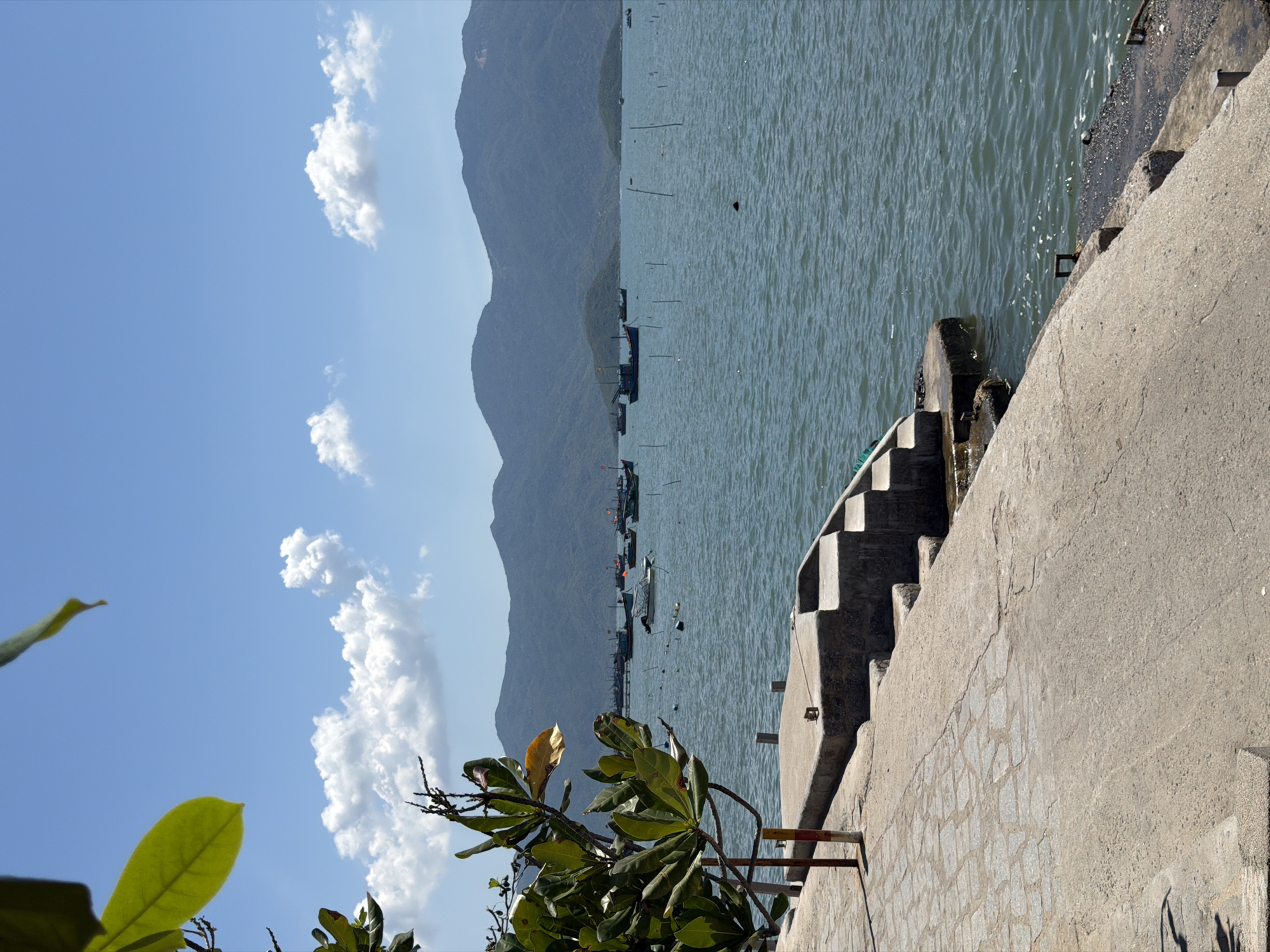 Out on the water off Ninh Ích's coastline, Vietnam