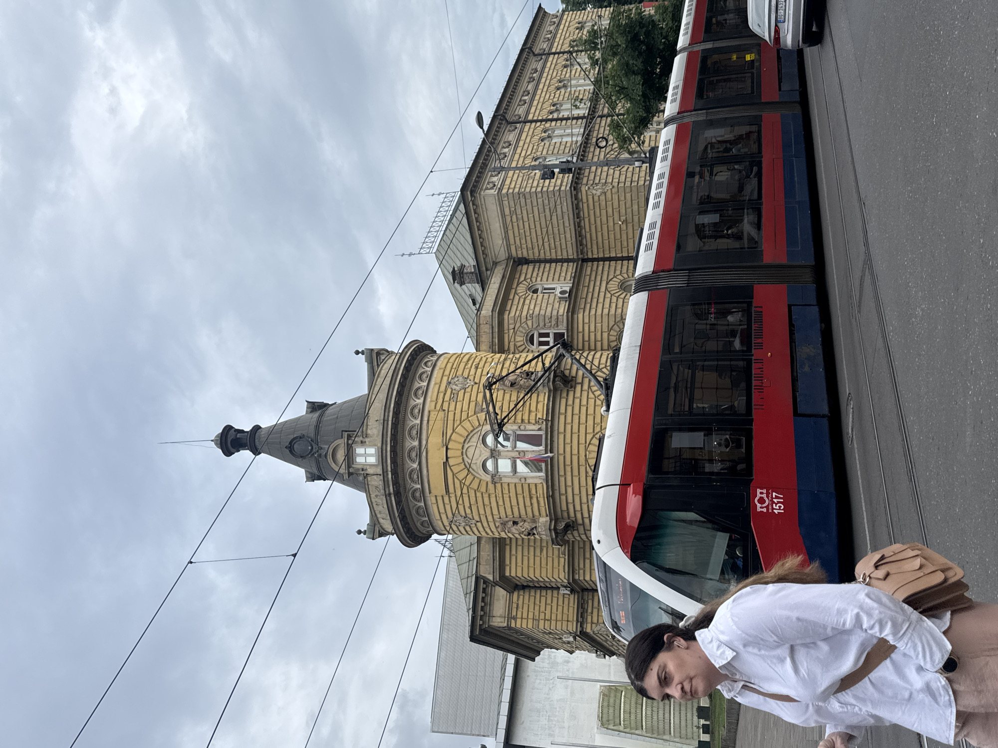 Belgrade residents document ordinary city life during overcast afternoon