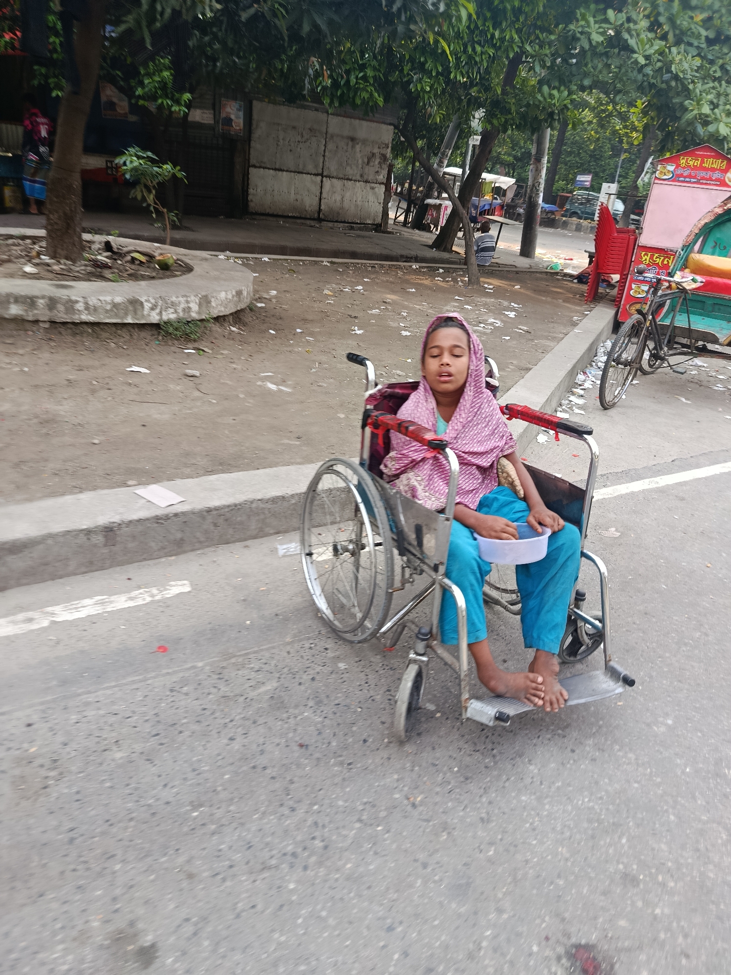 Late night street life documented across Dhaka neighborhoods