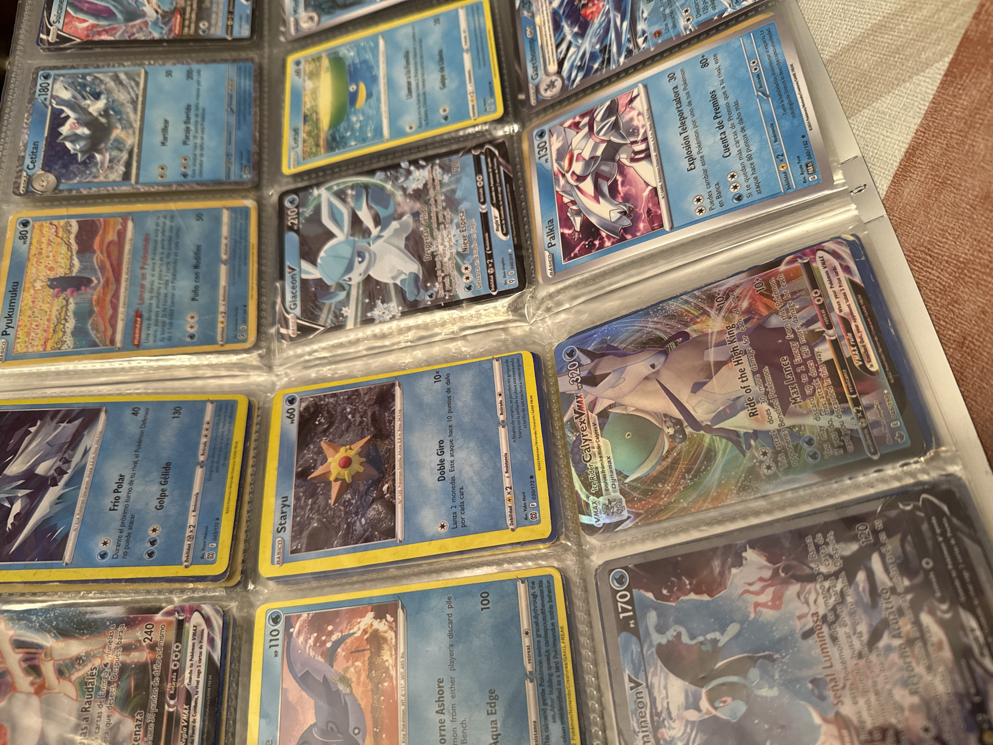 Pokémon card collector shares organized binder collection in Barcelona