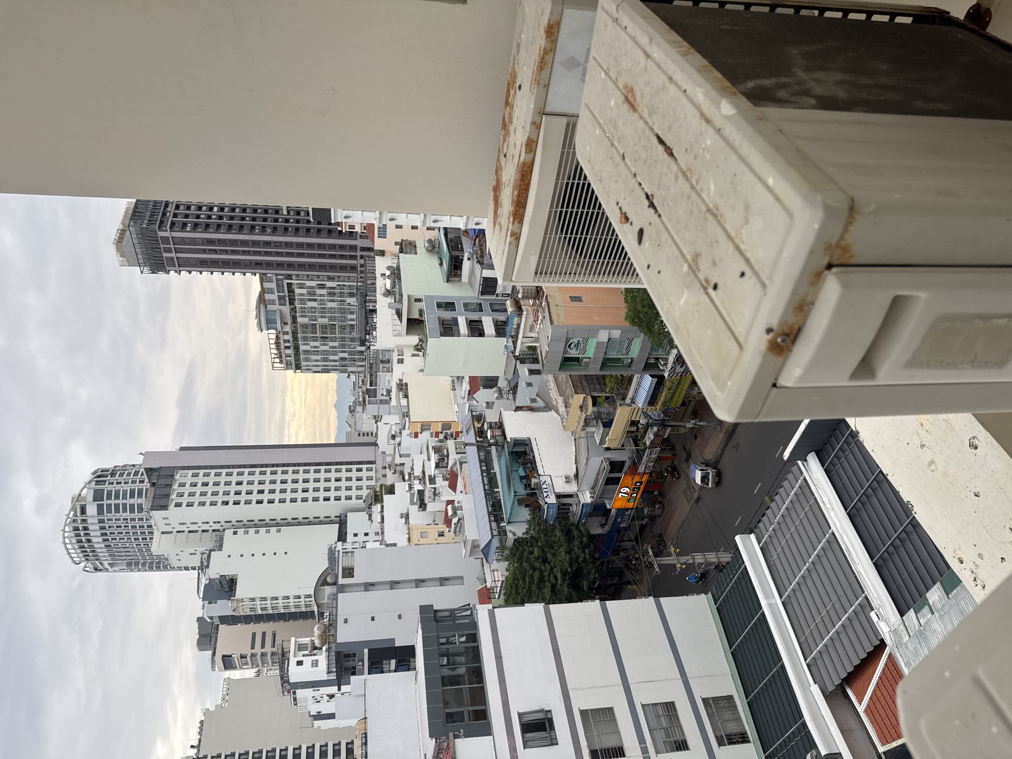 Coffee and city views from a Nha Trang hotel room