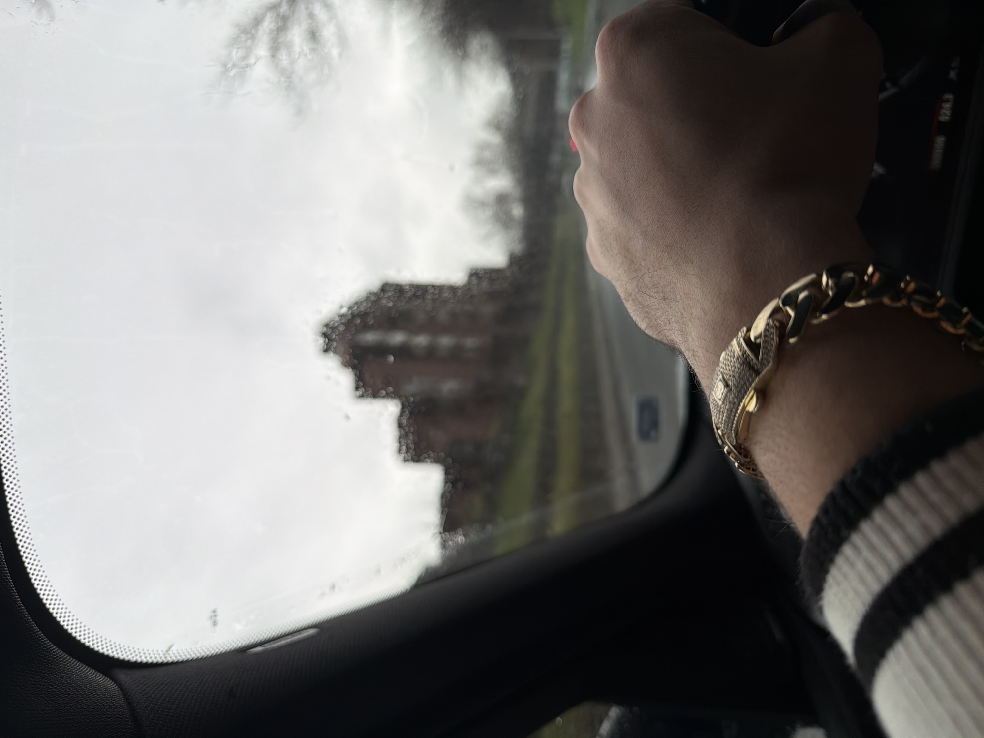 Driver spotted wearing gold bracelet in Plovdiv car