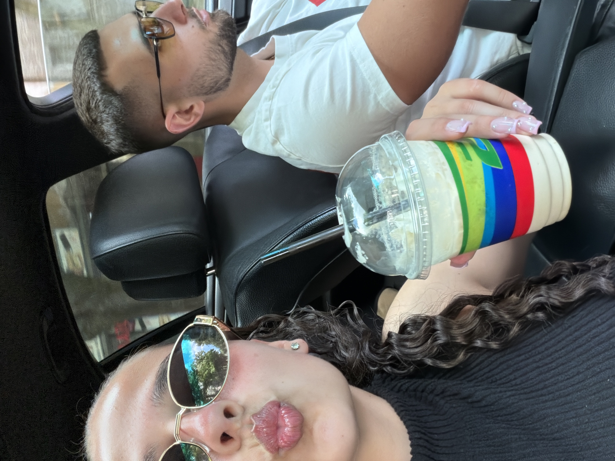 Car trip selfies and stops around Gabrovo, Bulgaria