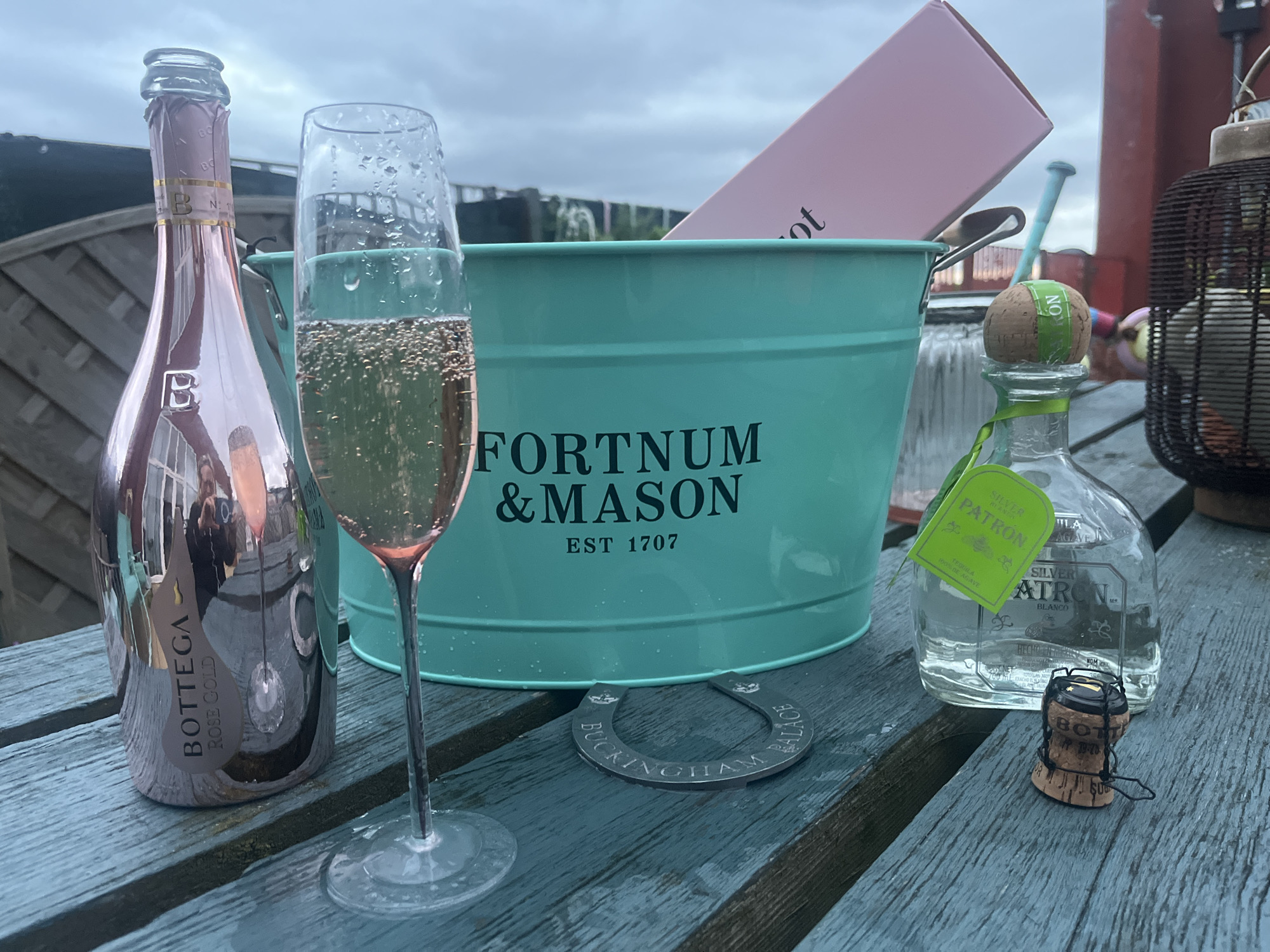 Premium champagne service observed at Liverpool outdoor gathering