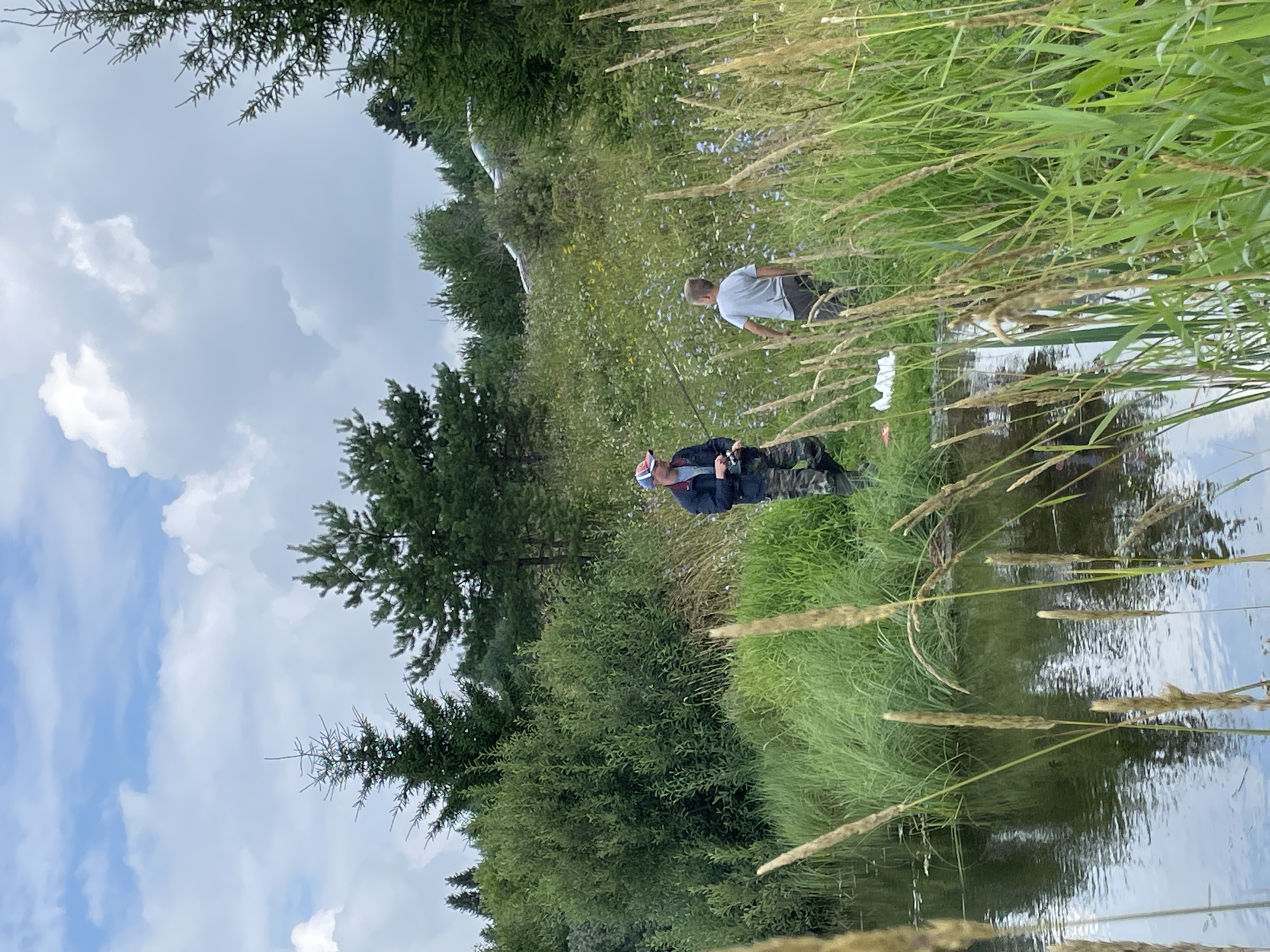 Quiet morning fishing across two rural Russian lakesides