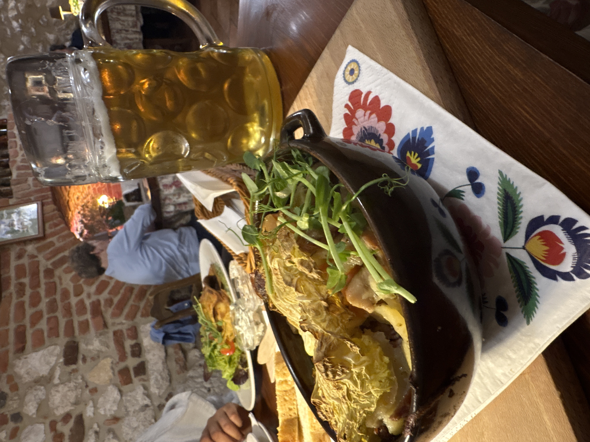 Dining scene documented at Krakow restaurant