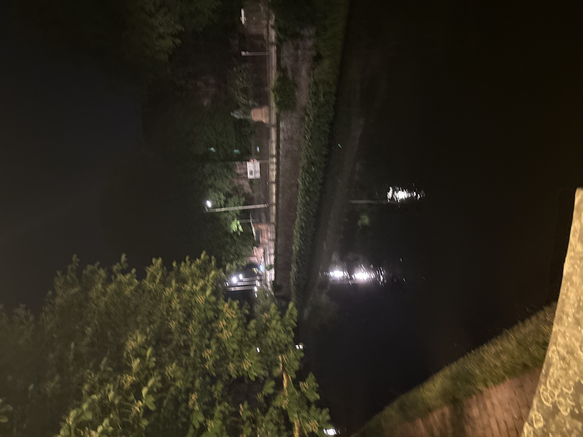Nighttime tour of illuminated Strasbourg landmarks and waterways documented