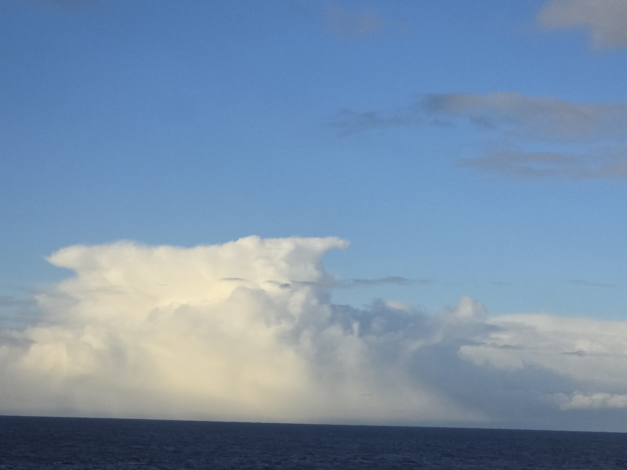 Dramatic storm clouds and shipping activity observed off Randaberg coast