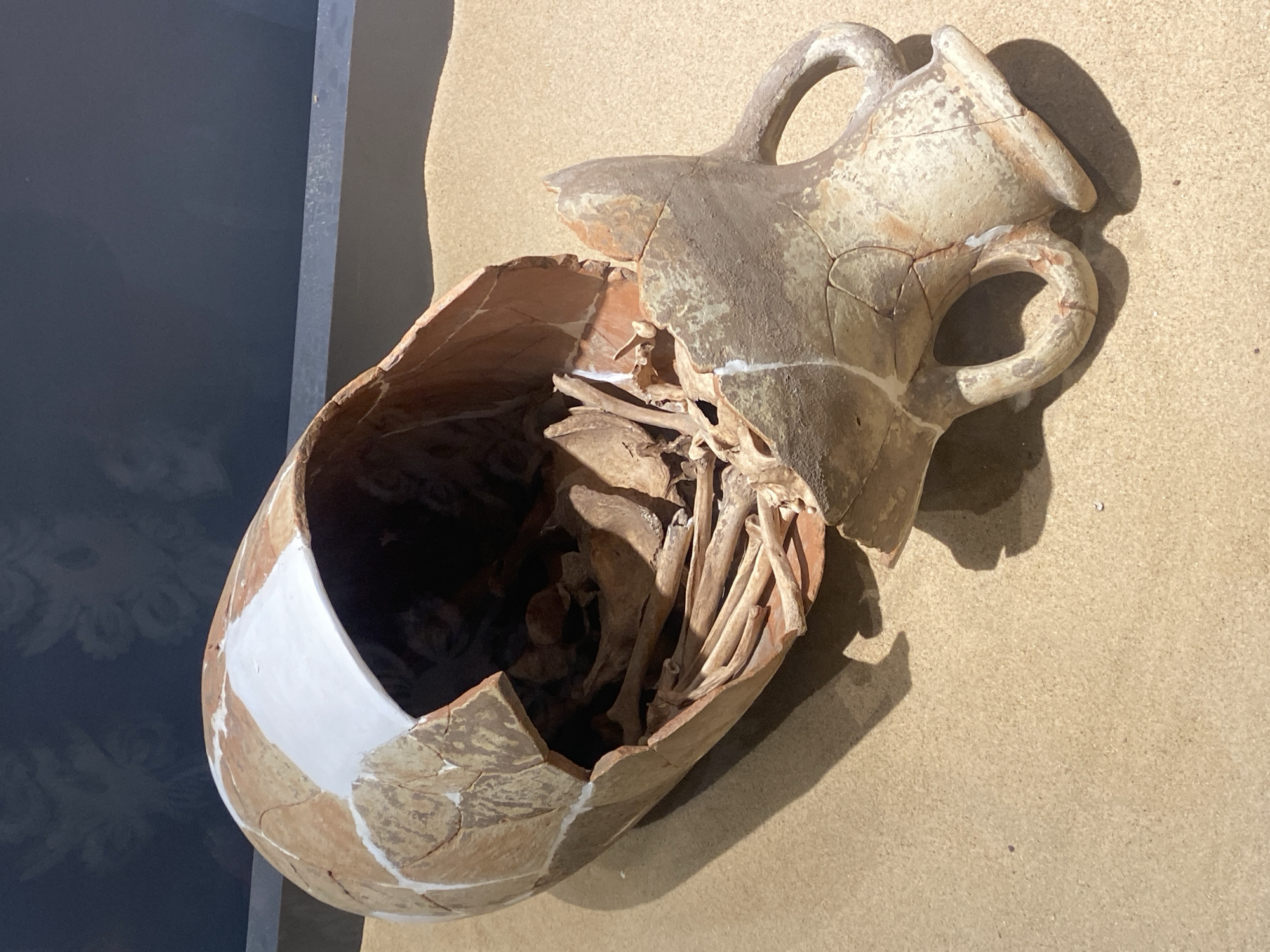 Ancient artifacts and burial vessels at Antalya Museum