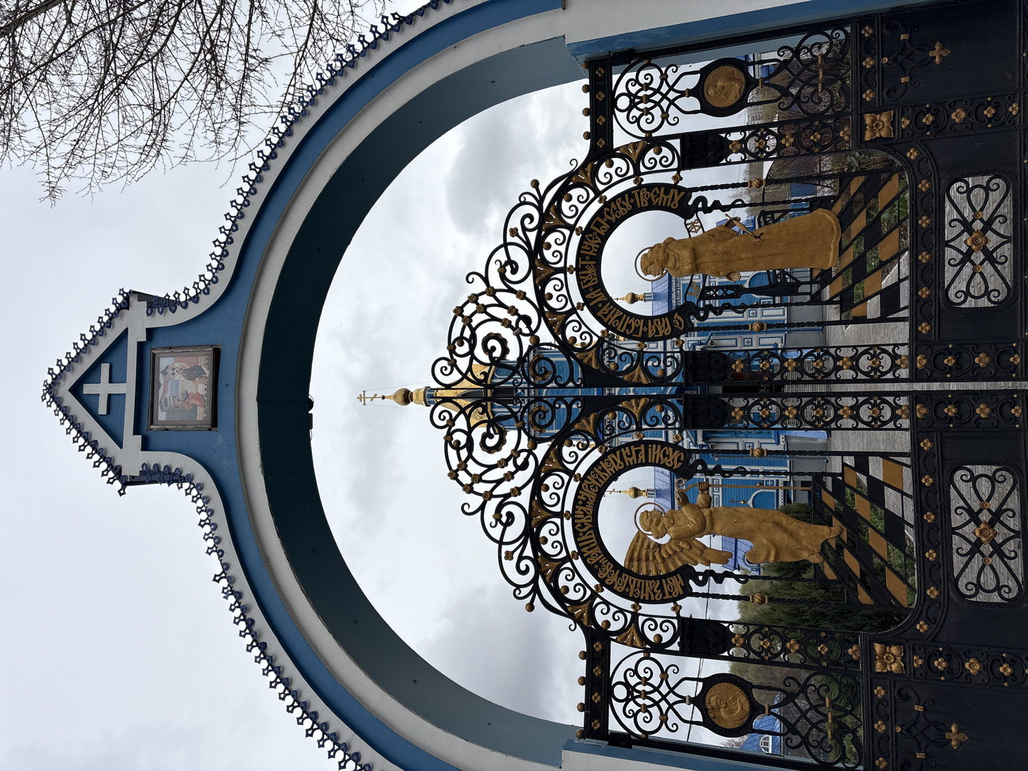 Orthodox Church Complex Documented in Ulyanovsk Under Overcast Skies