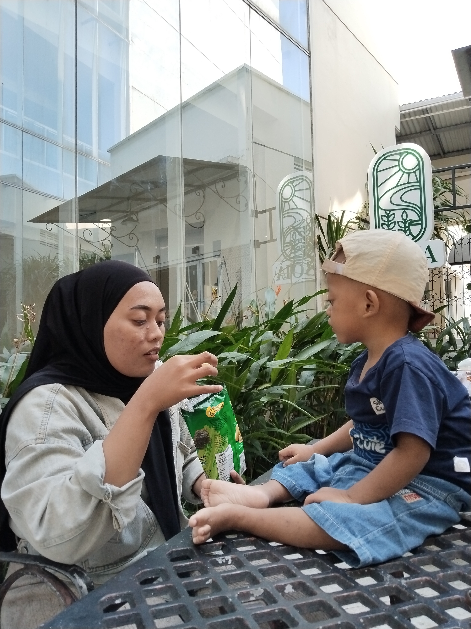 Family clinic visit in Kecamatan Pati, inside and out