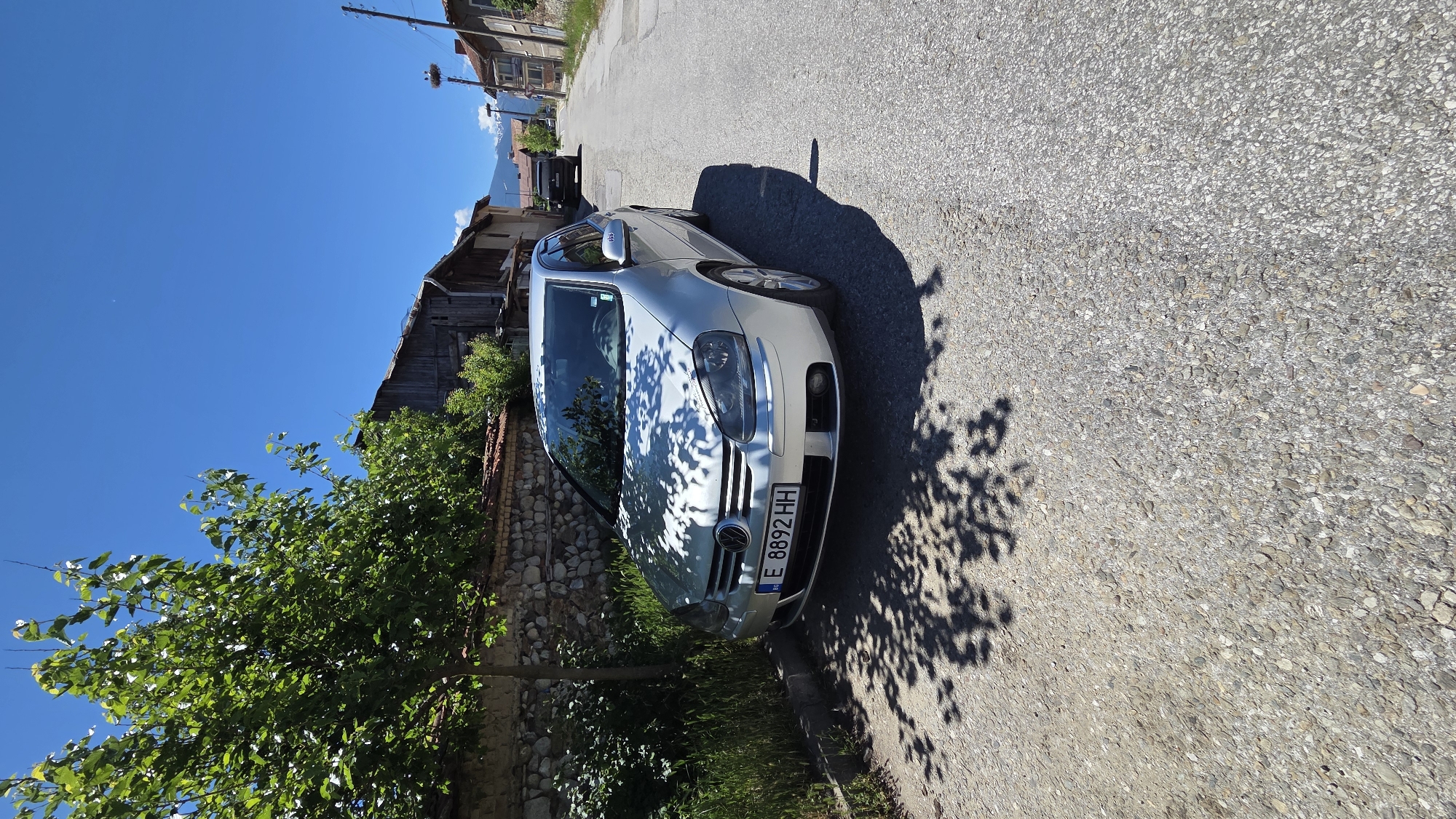 Silver VW Golf spotted around village, CD collection on display