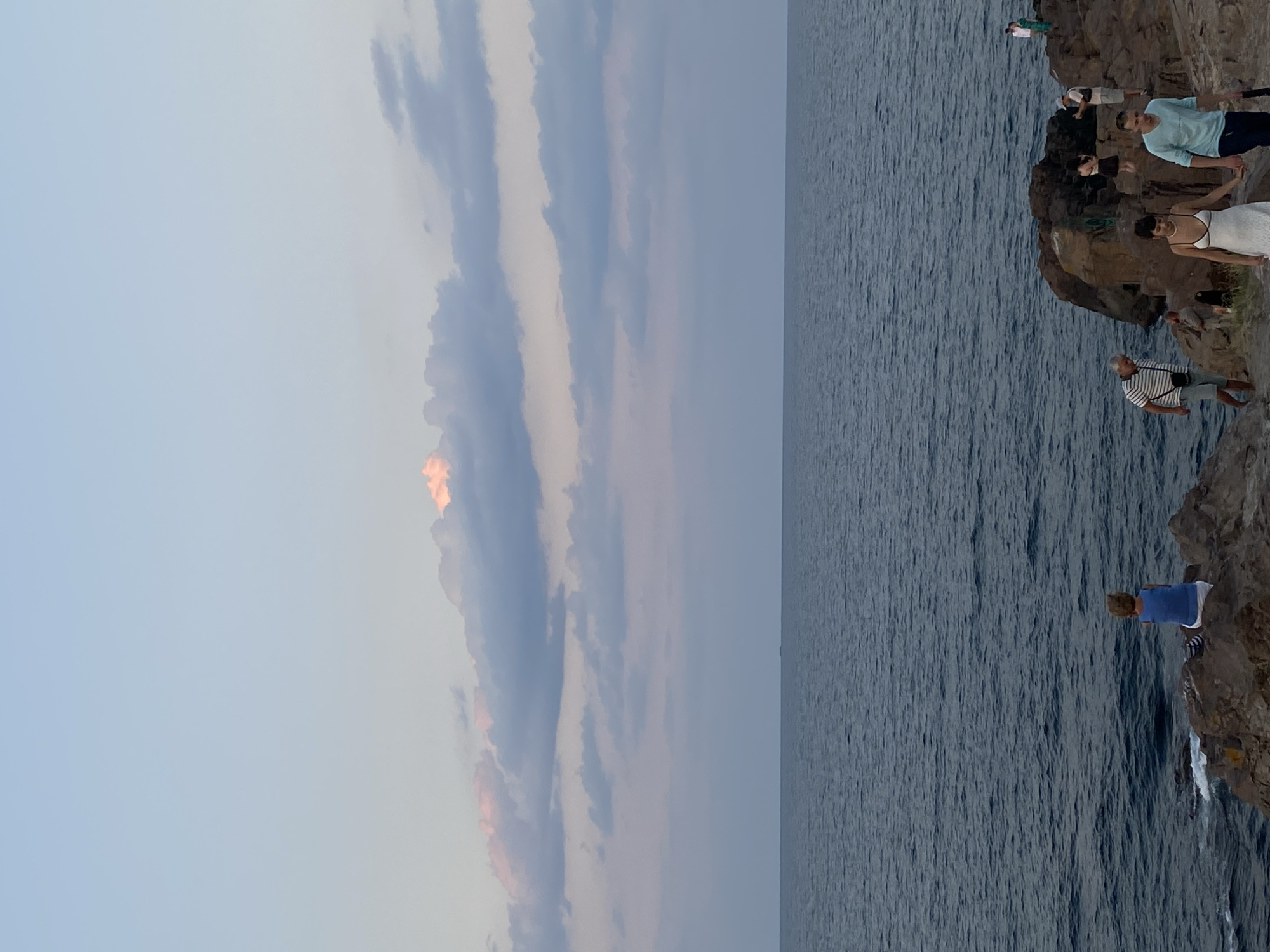 Sozopol at sunset: coastline, beach, and ancient ruins