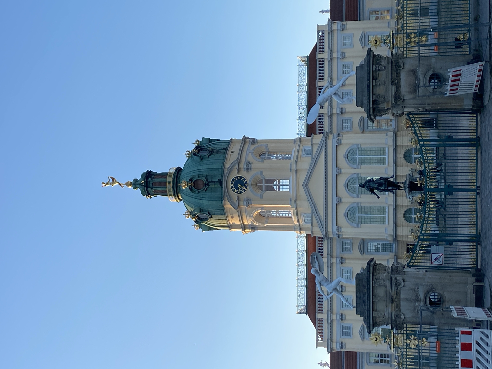 Charlottenburg Palace photographed under clear Berlin skies