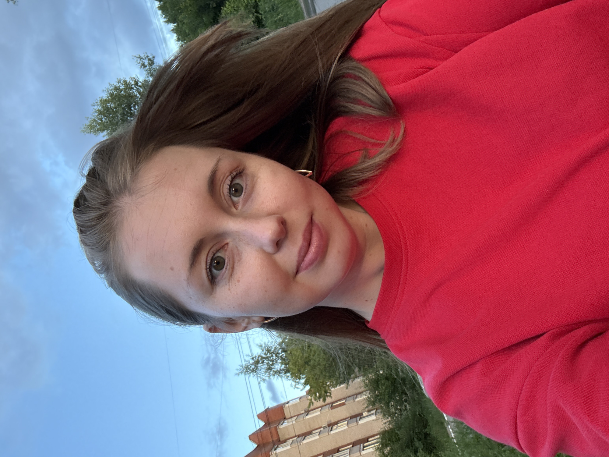Sunset selfies and stormy skies on a dramatic cloudy evening