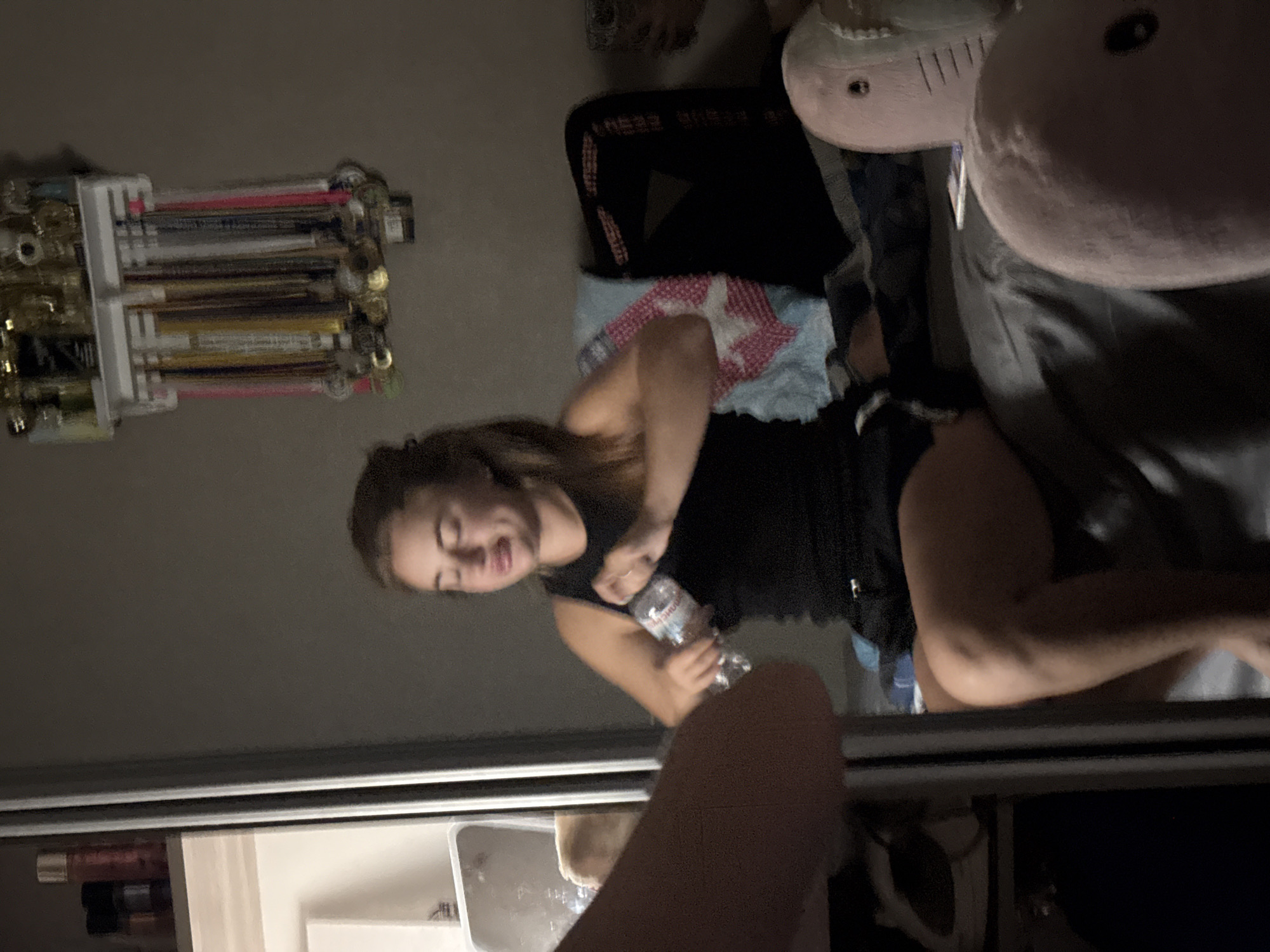Late-night bedroom hangout in Dnipro, Ukraine
