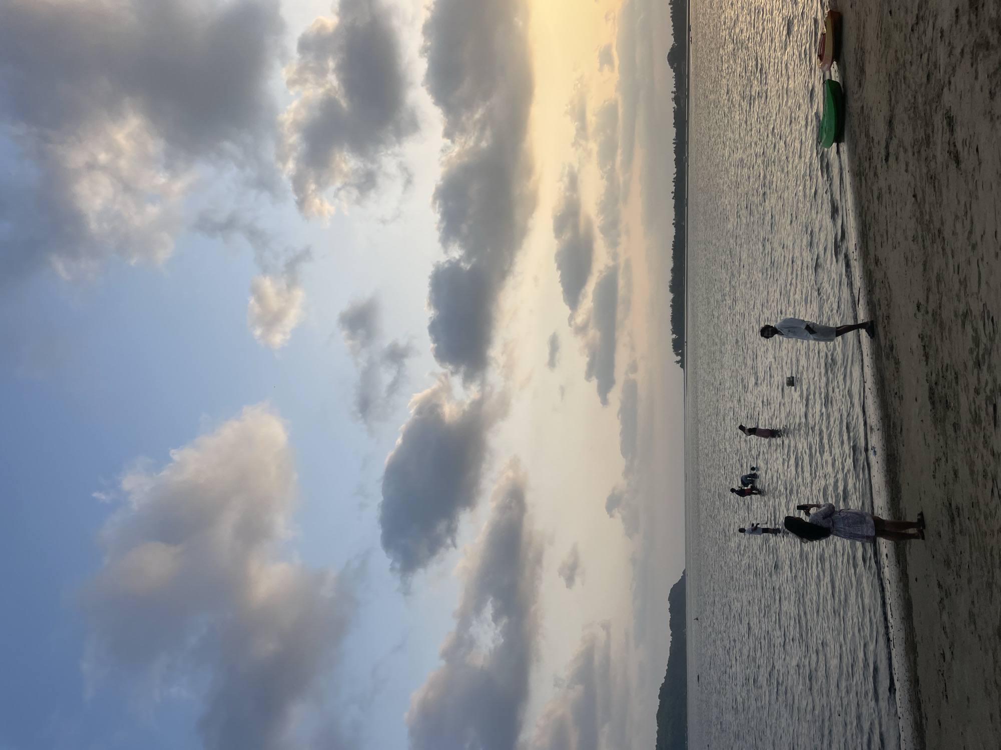 Sunset beach scenes captured along Goa coast near Badem