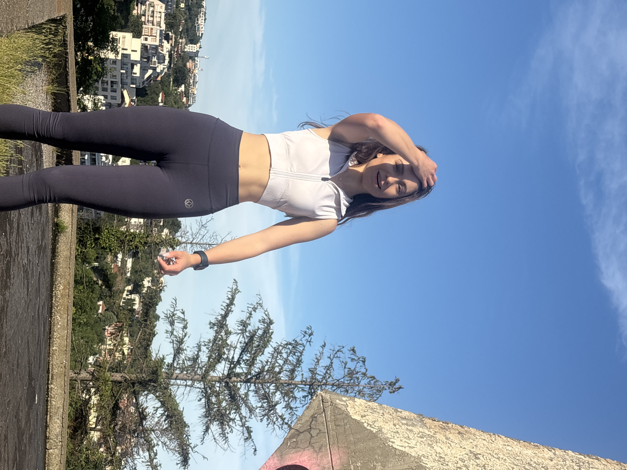 Athletic duo conducts outdoor fitness session in Varna, Bulgaria