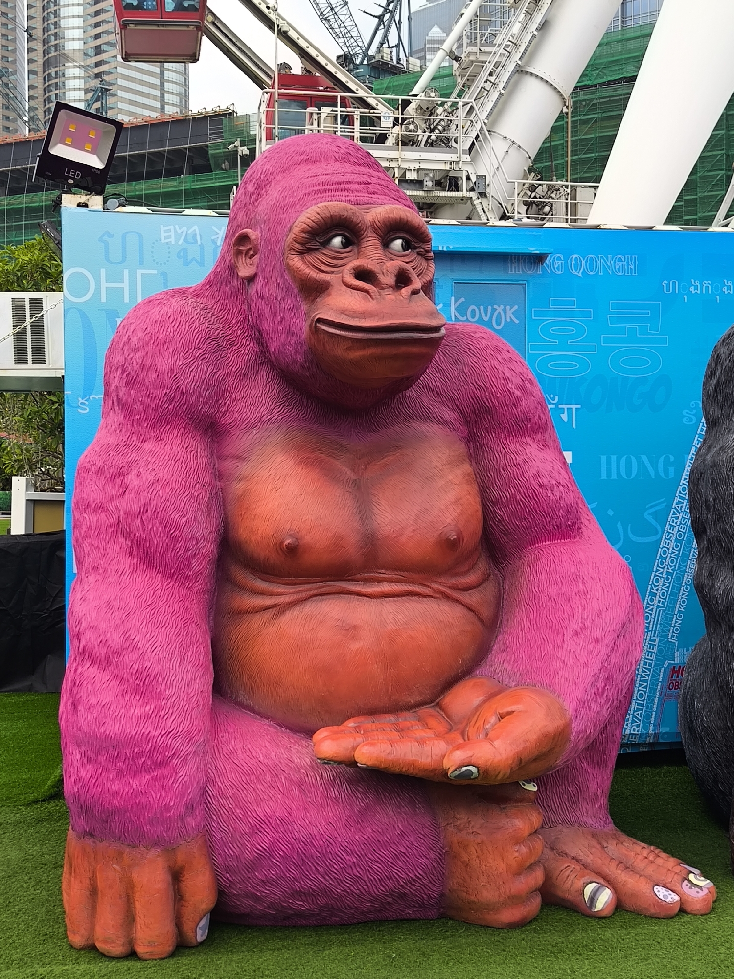 Large animal sculptures and art installations spotted across Central Hong Kong