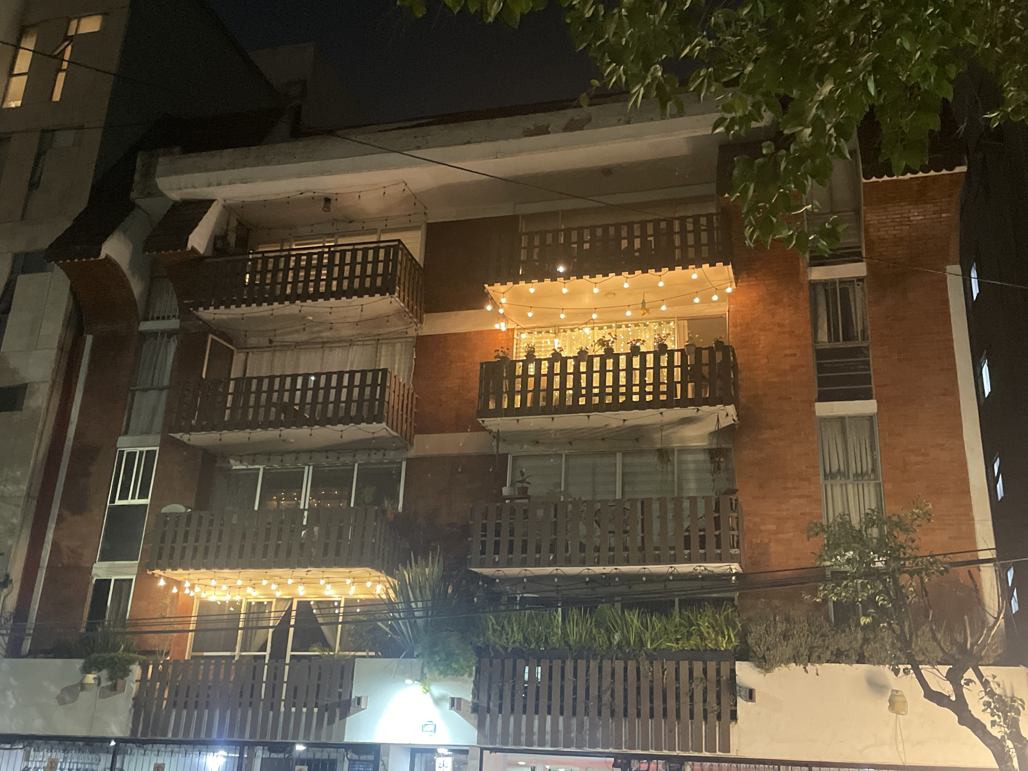Night observations capture Mexico City building and church interior