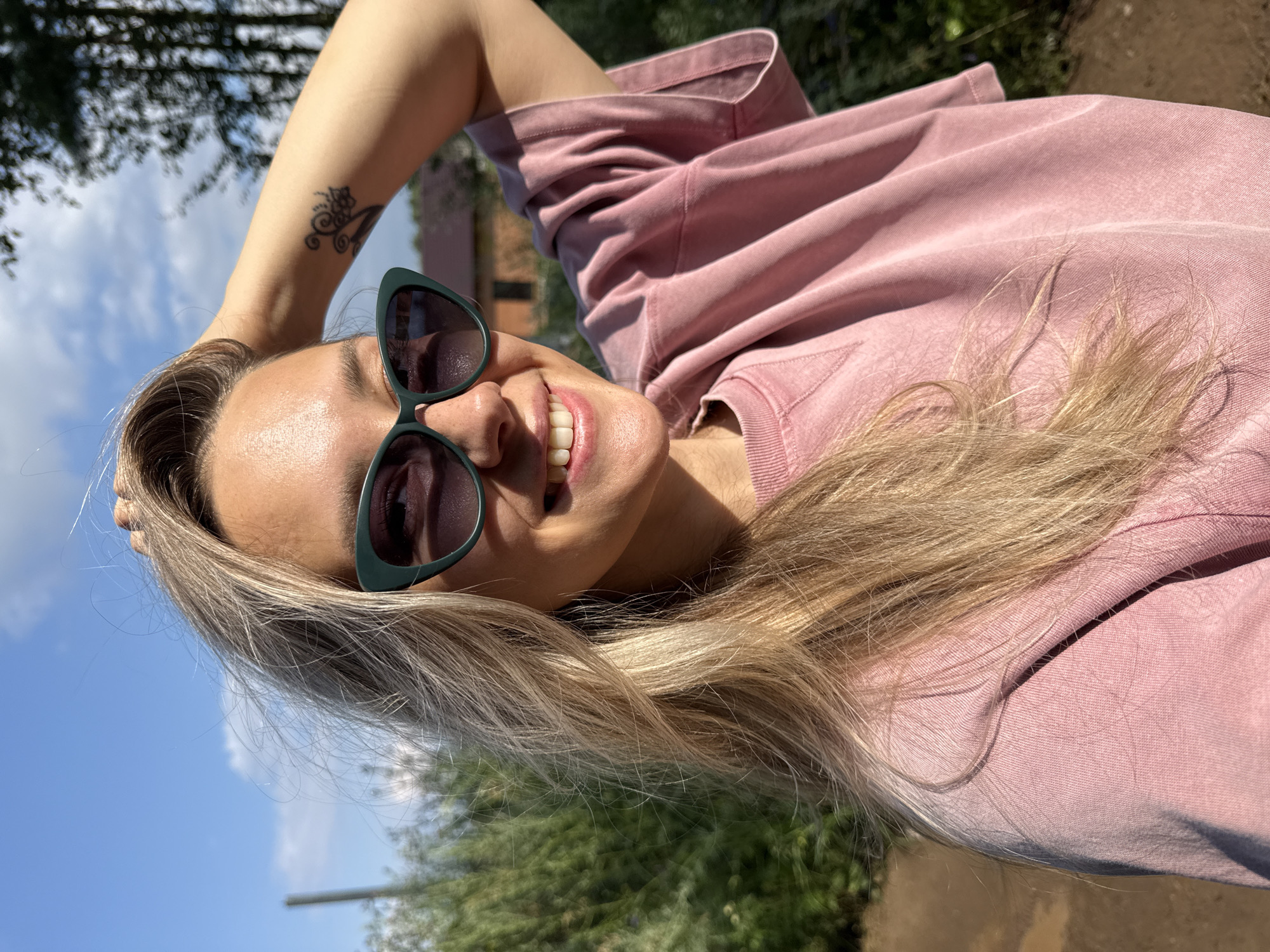 Sunny afternoon selfies in Chaikovsky, Russia